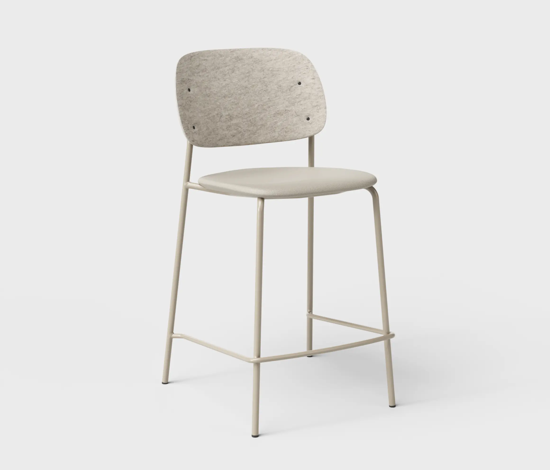 De Vorm - Hale PET Felt Counter Stool Upholstered