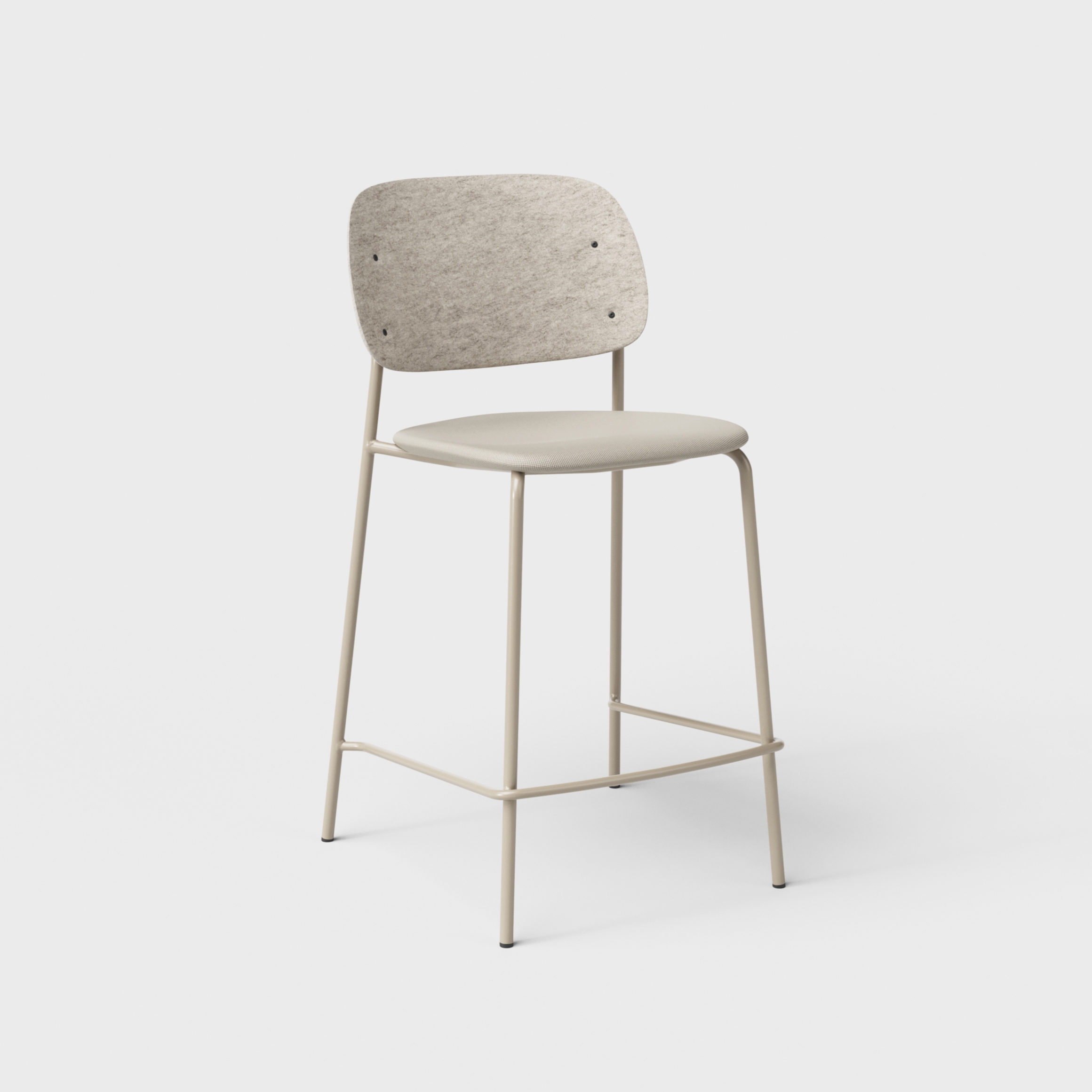 Display product Hale PET Felt Counter Stool Upholstered from manufacturer De Vorm