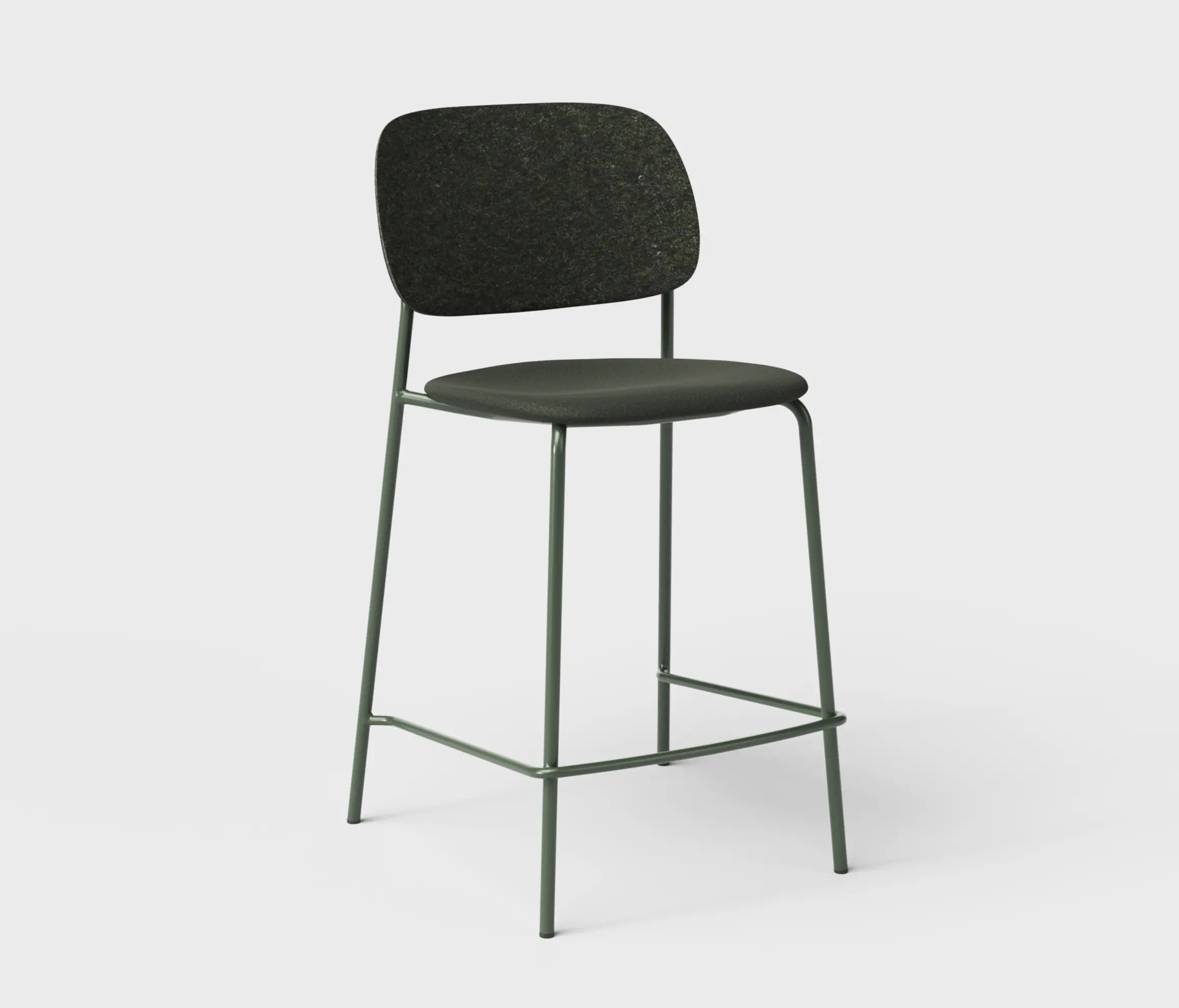 De Vorm - Hale PET Felt Counter Stool Upholstered