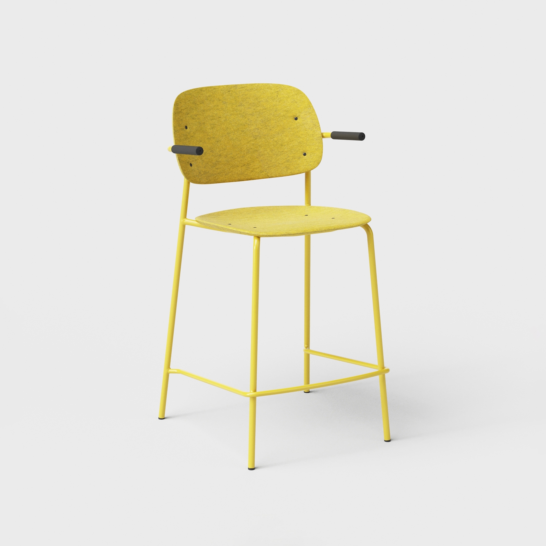 Display product Hale PET Felt Counter Stool Armrests from manufacturer De Vorm