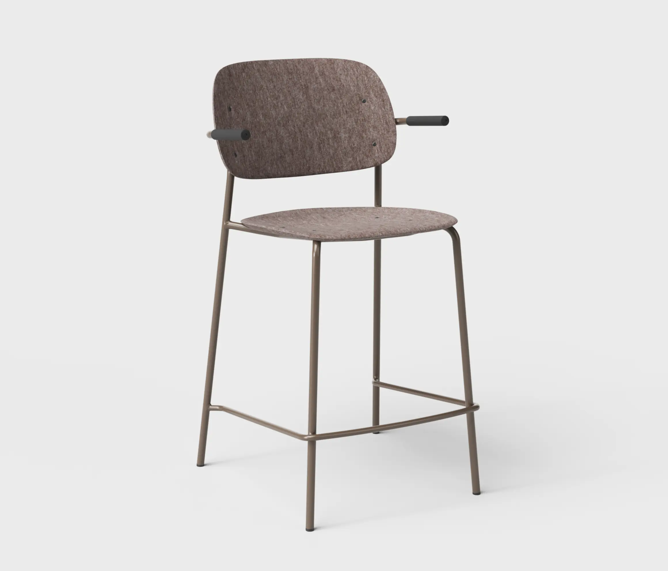De Vorm - Hale PET Felt Counter Stool Armrests