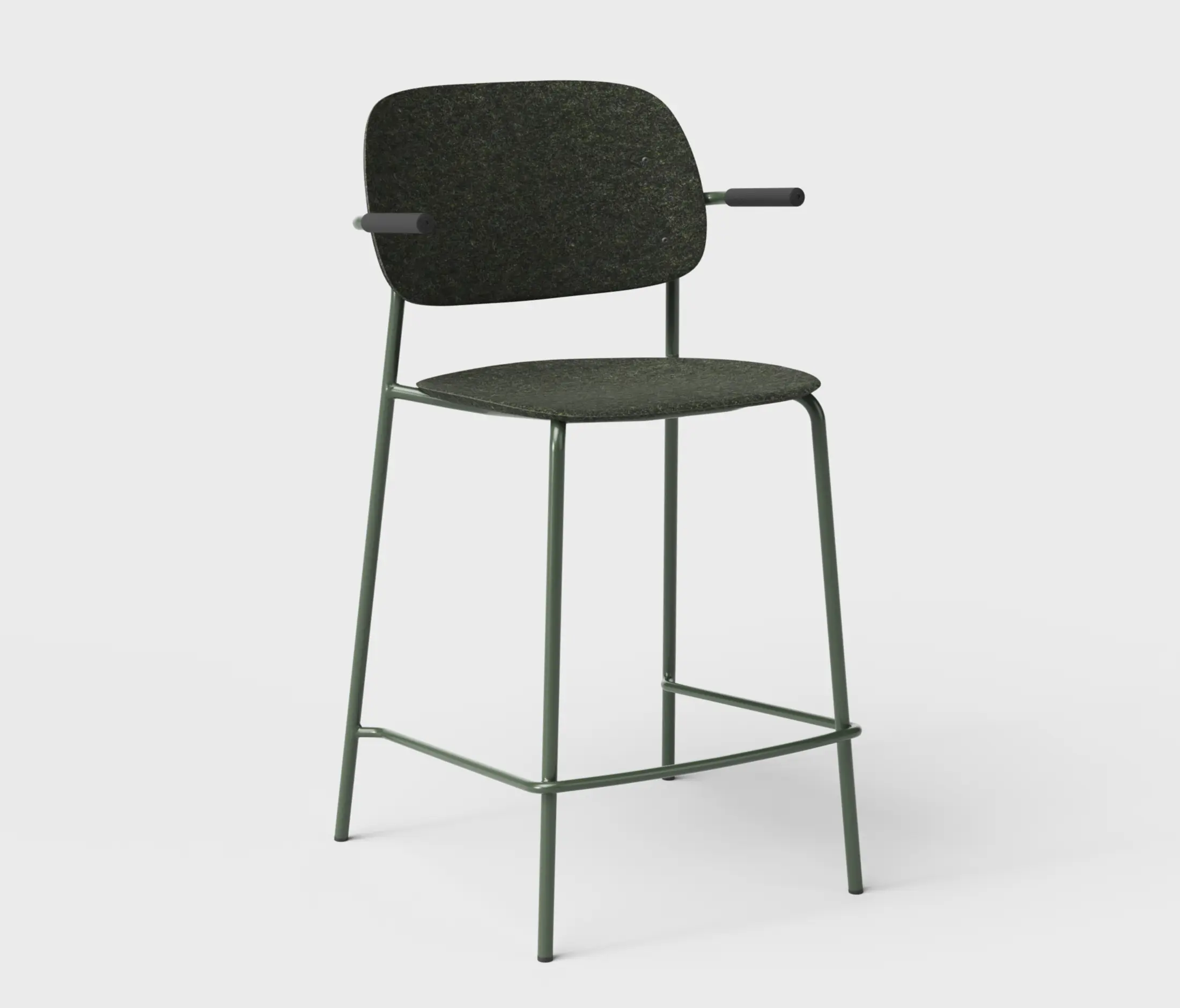De Vorm - Hale PET Felt Counter Stool Armrests