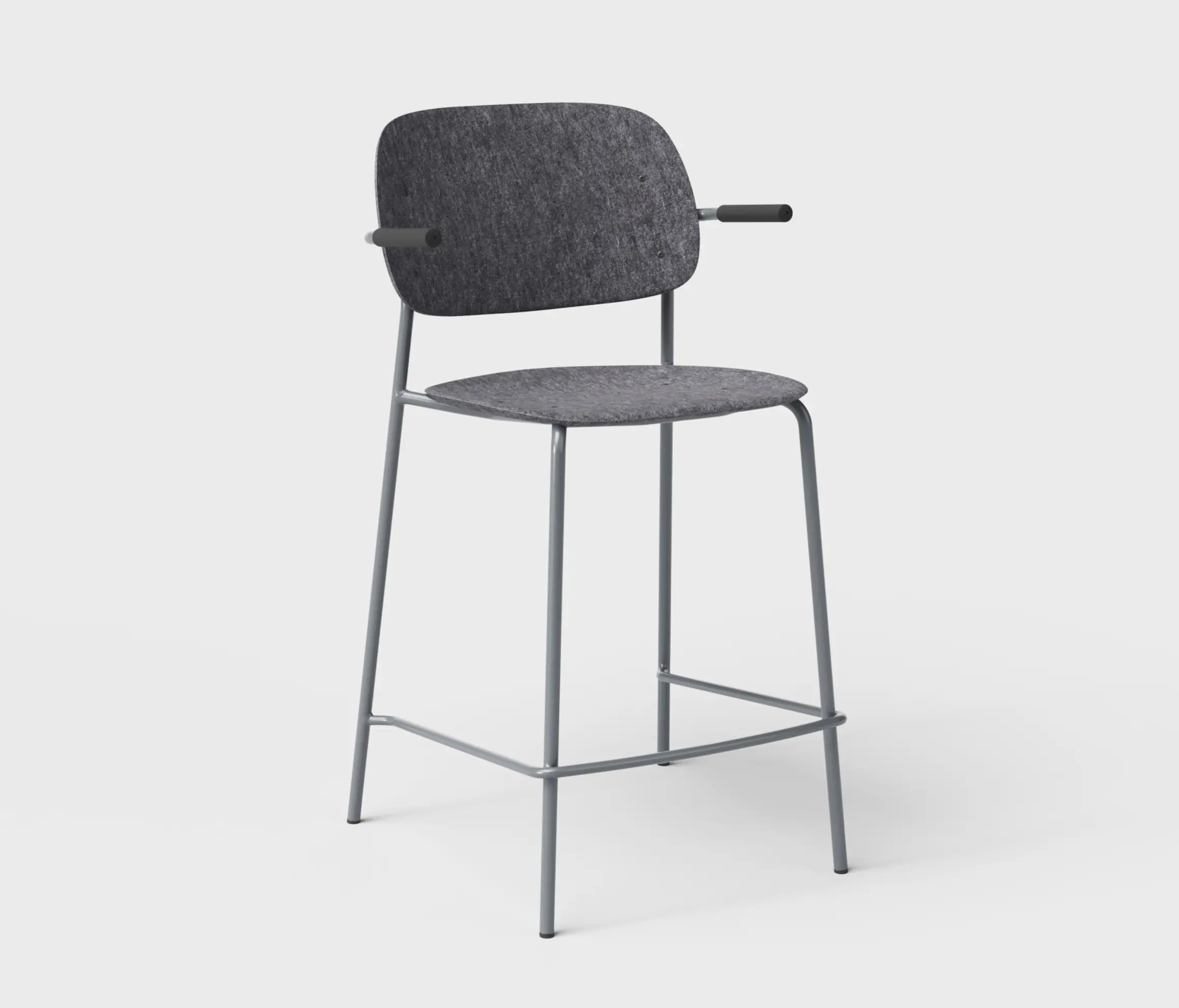 De Vorm - Hale PET Felt Counter Stool Armrests