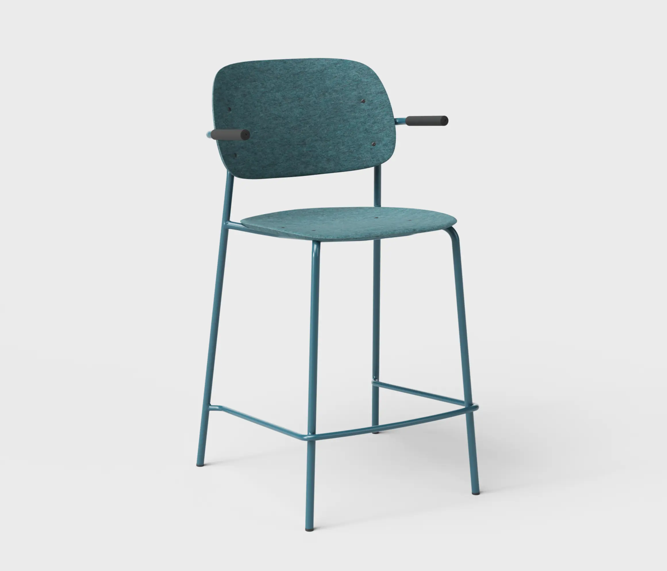 De Vorm - Hale PET Felt Counter Stool Armrests