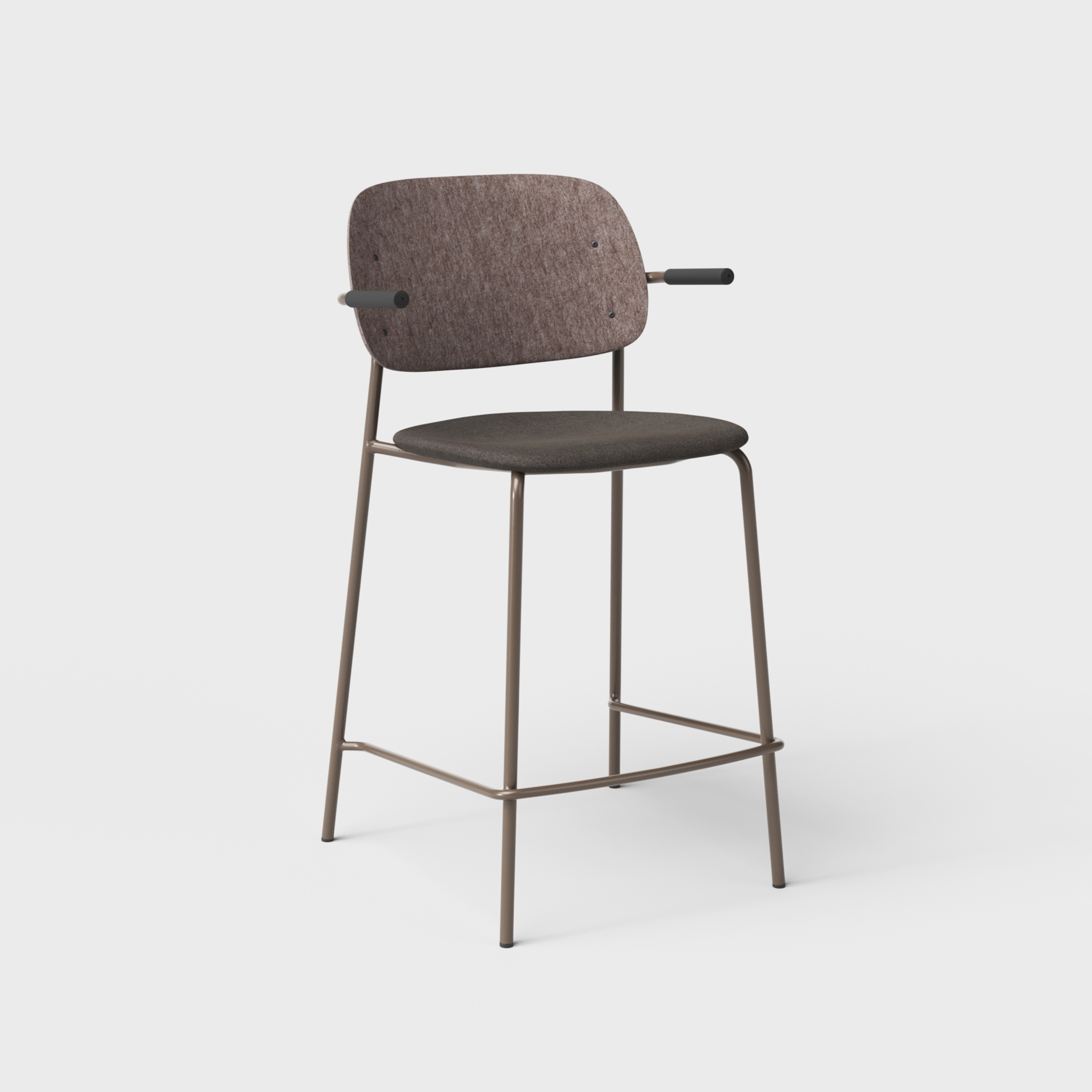 Hale PET Felt Counter Stool Armrests Upholstered