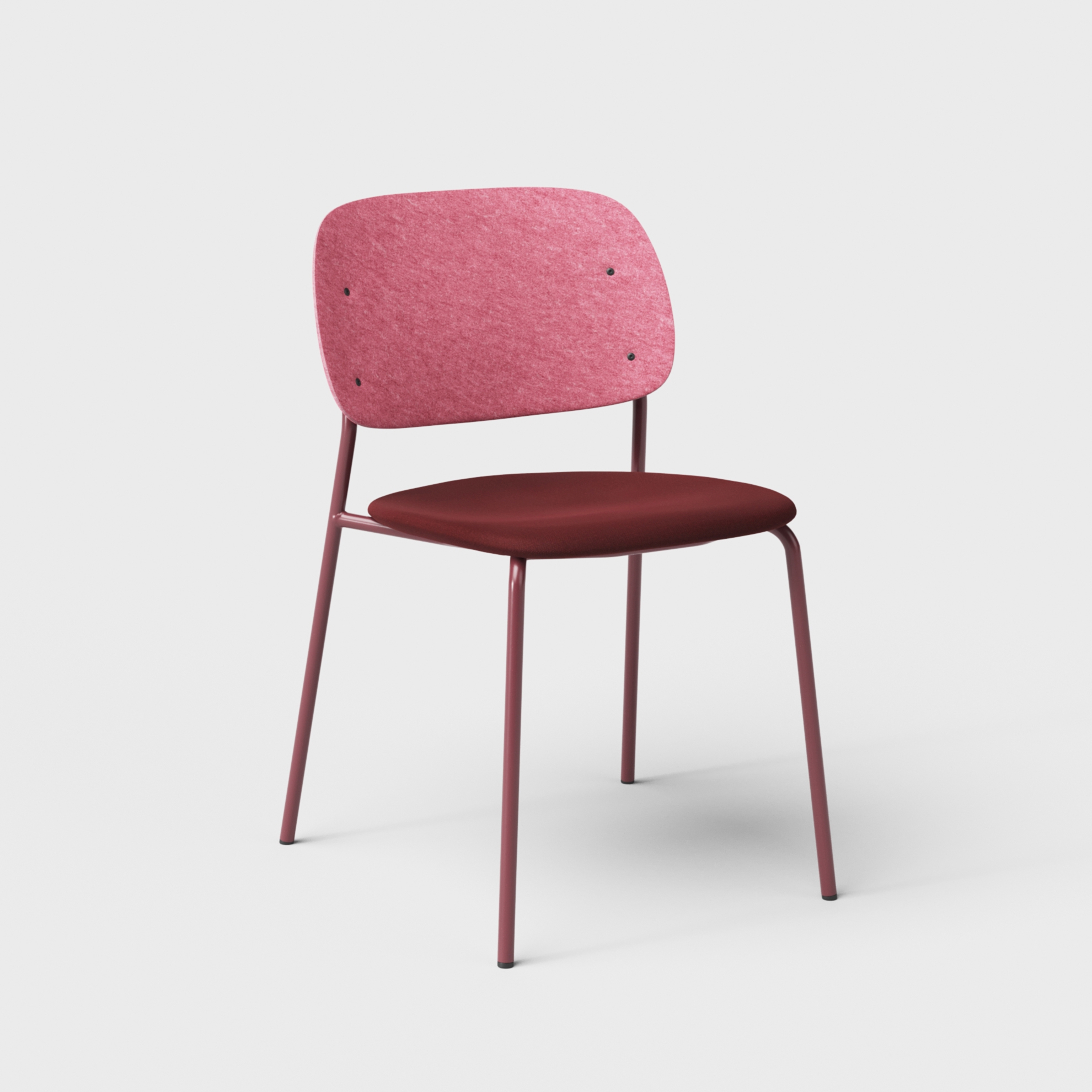 Hale PET Felt Stack Chair Upholstered