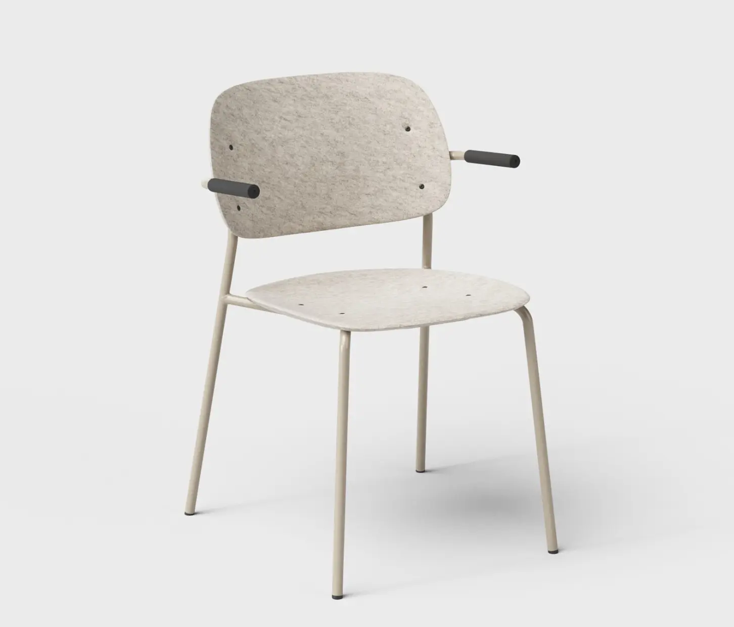 De Vorm - Hale PET Felt Stack Chair Armrests