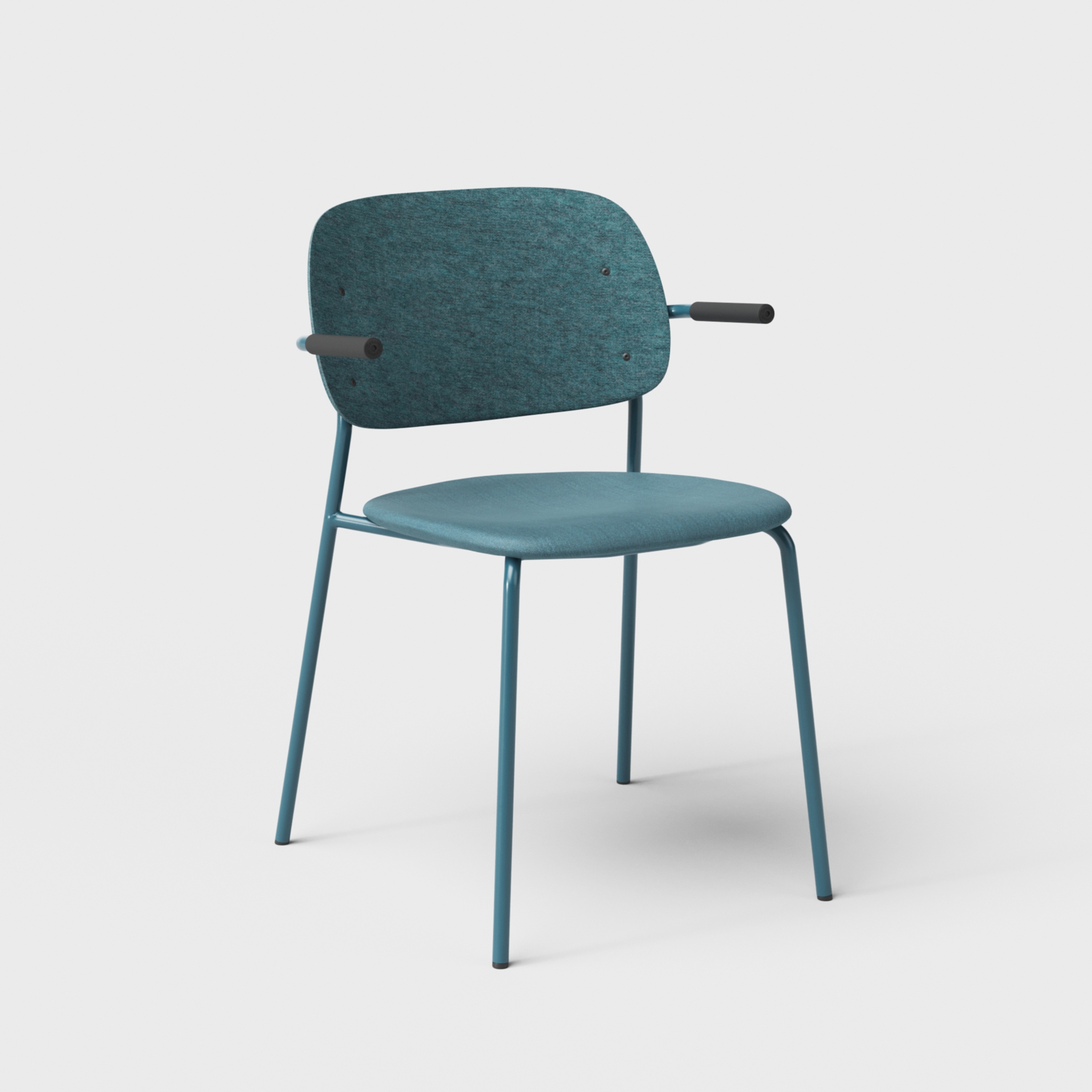 Hale PET Felt Stack Chair Armrests Upholstered