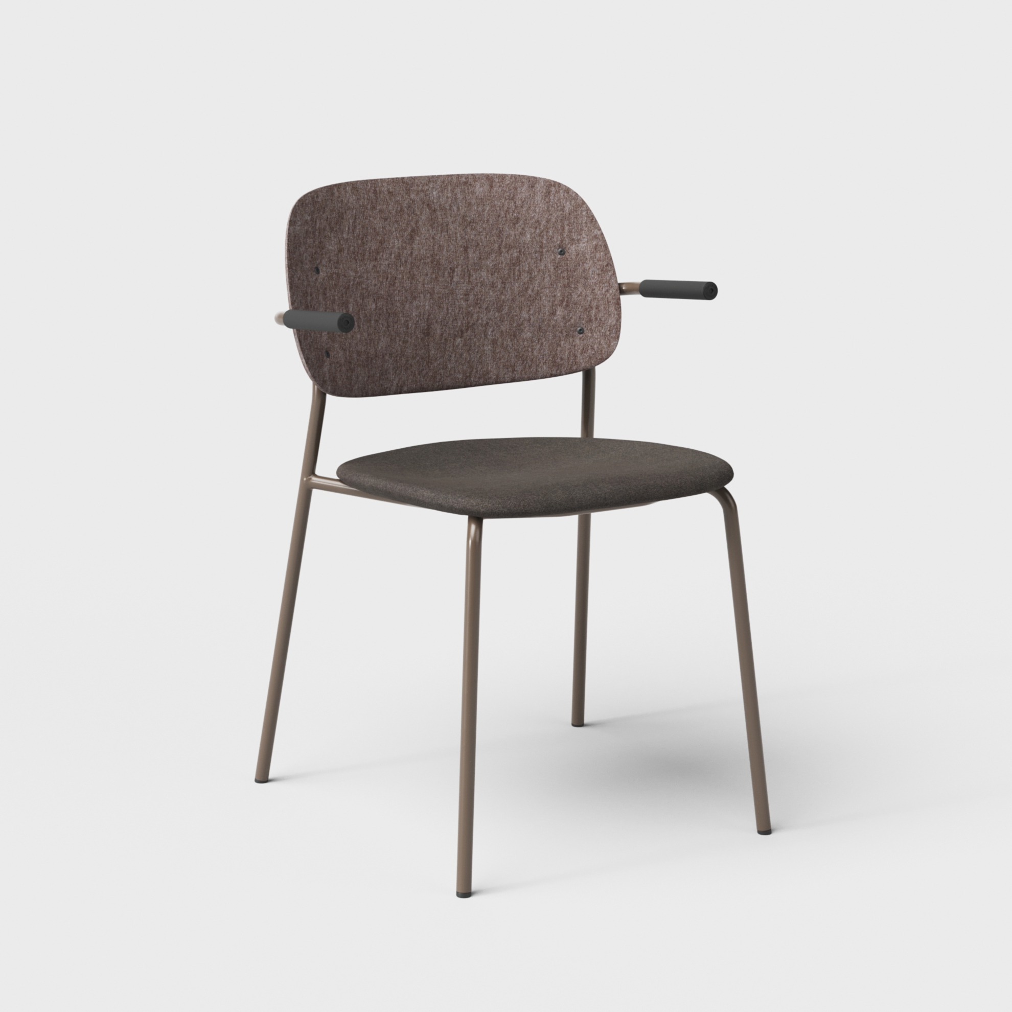 Hale PET Felt Stack Chair Armrests Upholstered