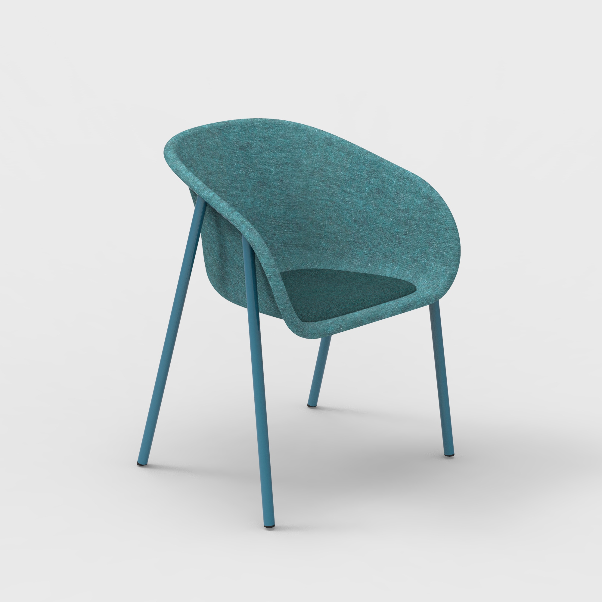 Display product LJ 1 PET Felt Armchair Upholstered from manufacturer De Vorm