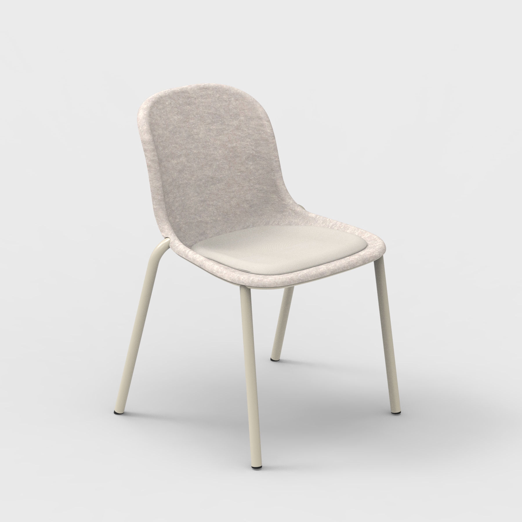Afficher le produit LJ 2 PET Felt Stack Chair Upholstered du fabricant De Vorm