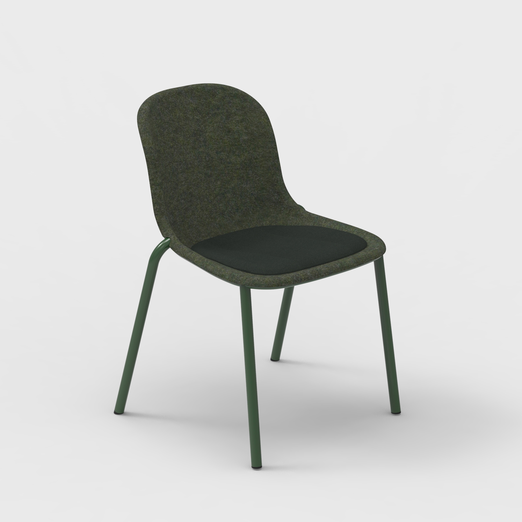 LJ 2 PET Felt Stack Chair Upholstered