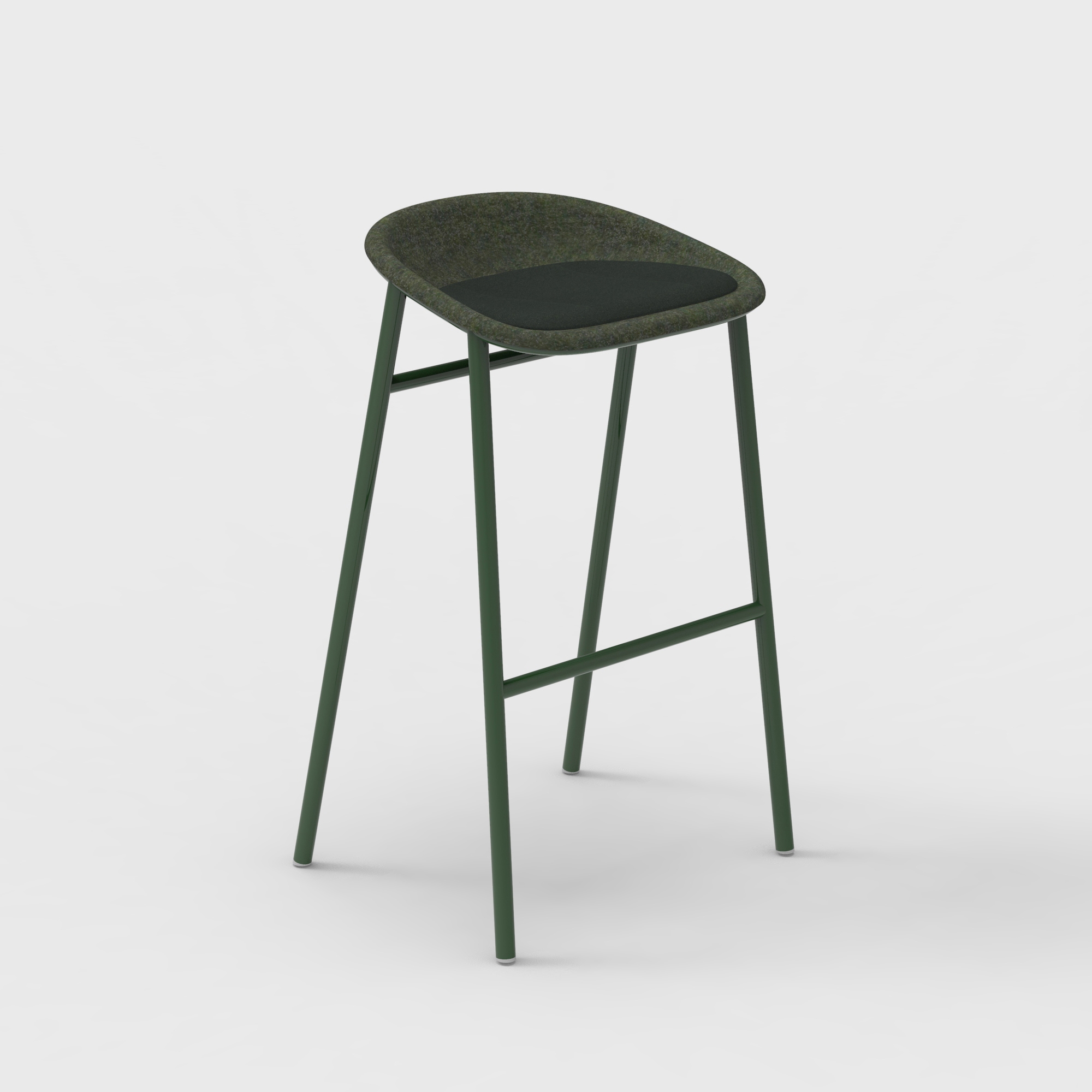 LJ 3 PET Felt Bar Stool Upholstered