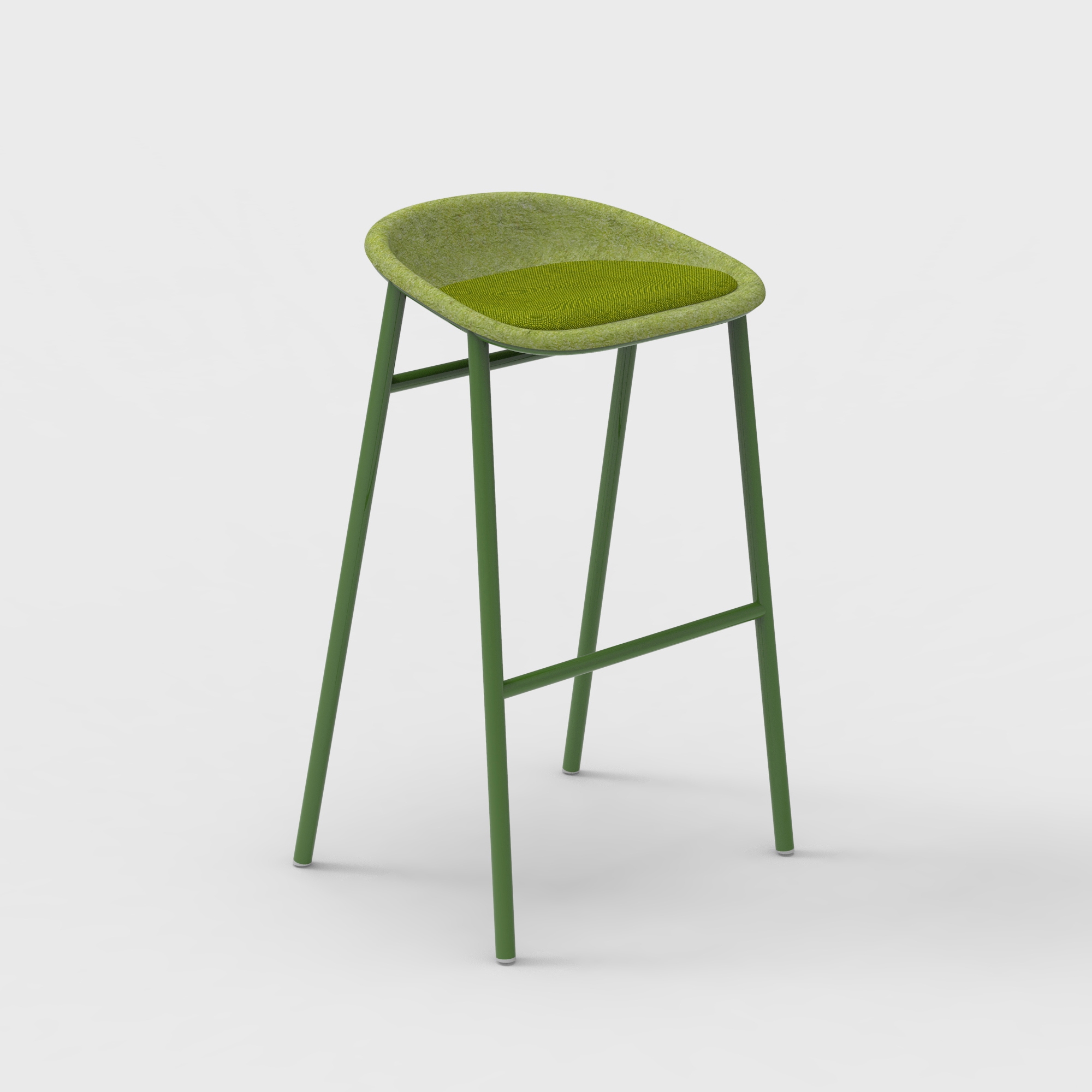 LJ 3 PET Felt Bar Stool Upholstered