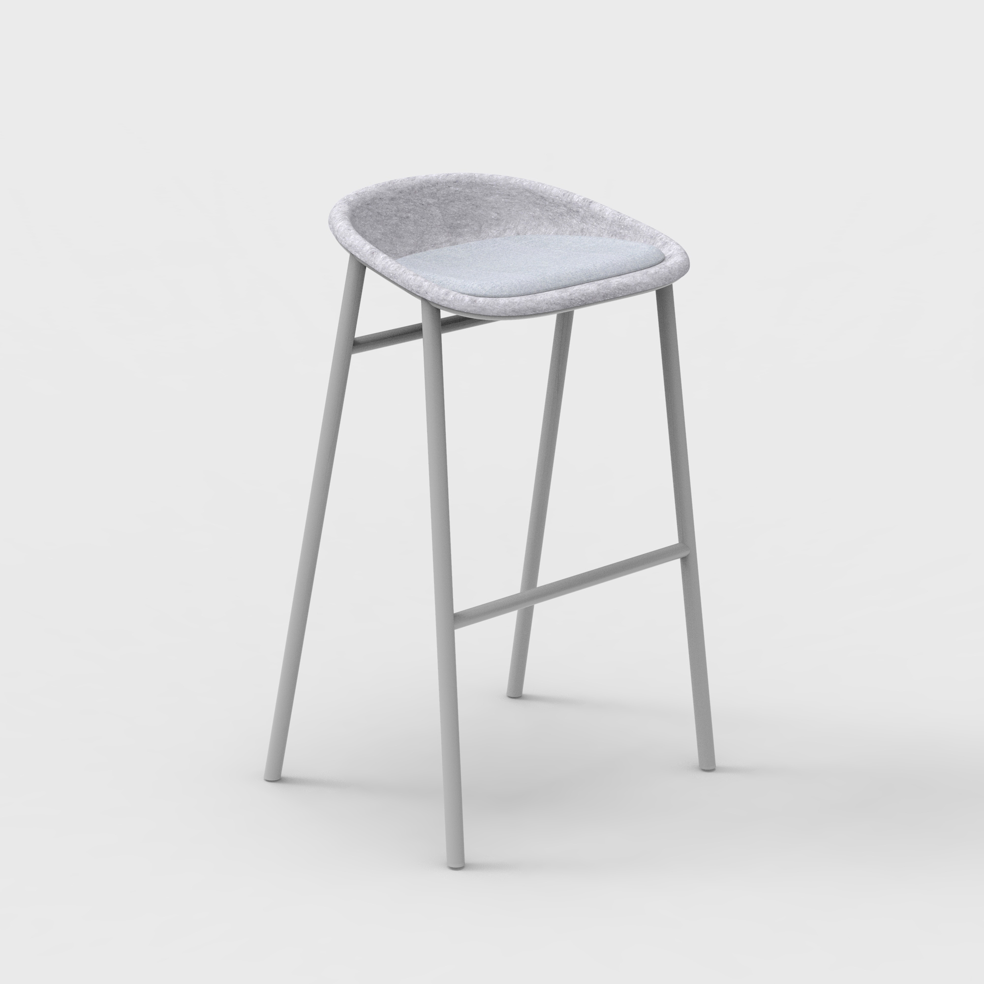 LJ 3 PET Felt Bar Stool Upholstered