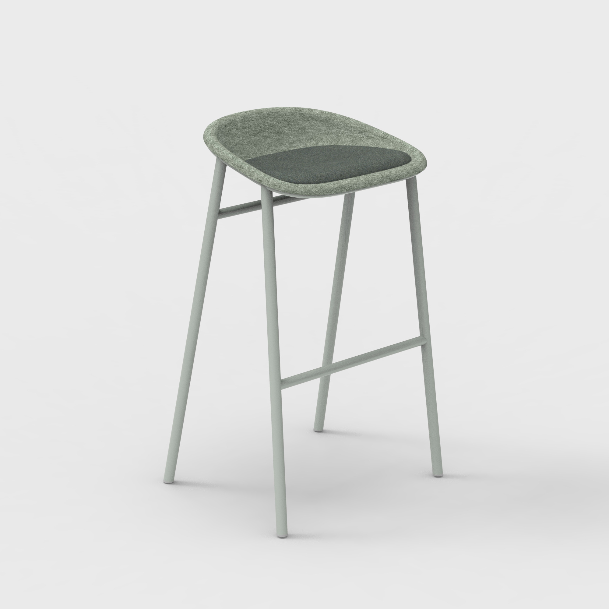 LJ 3 PET Felt Bar Stool Upholstered