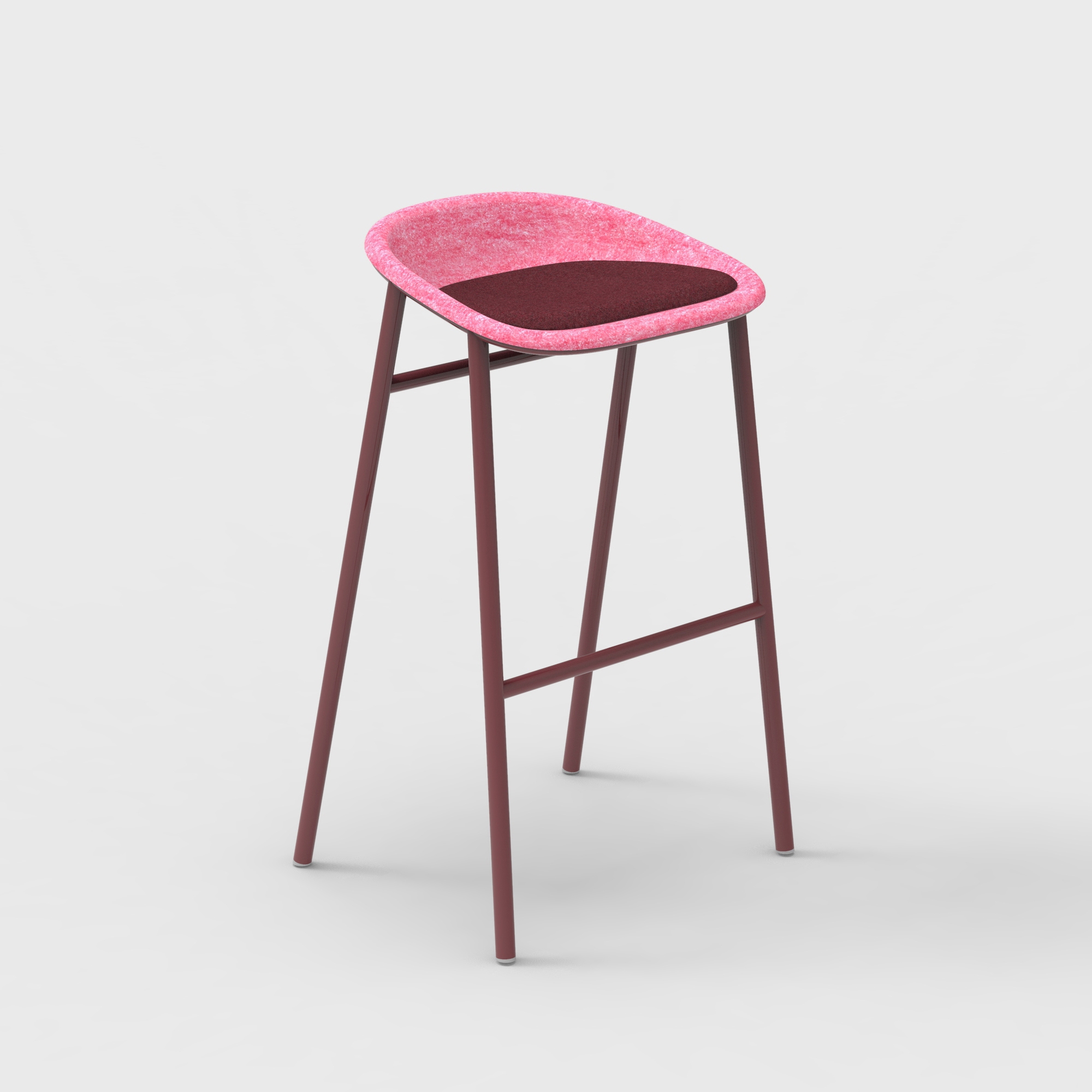LJ 3 PET Felt Bar Stool Upholstered