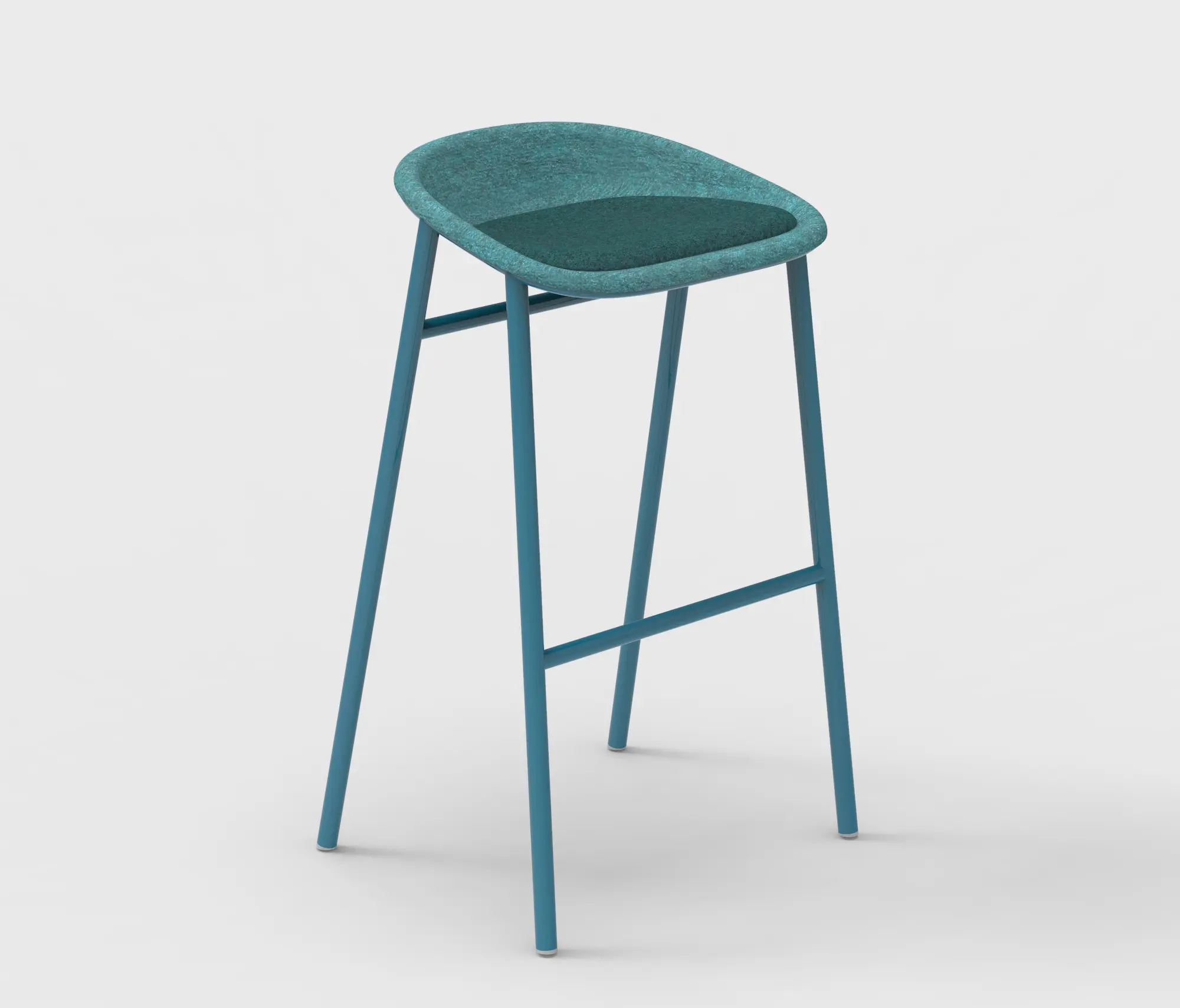 De Vorm - LJ 3 PET Felt Bar Stool Upholstered