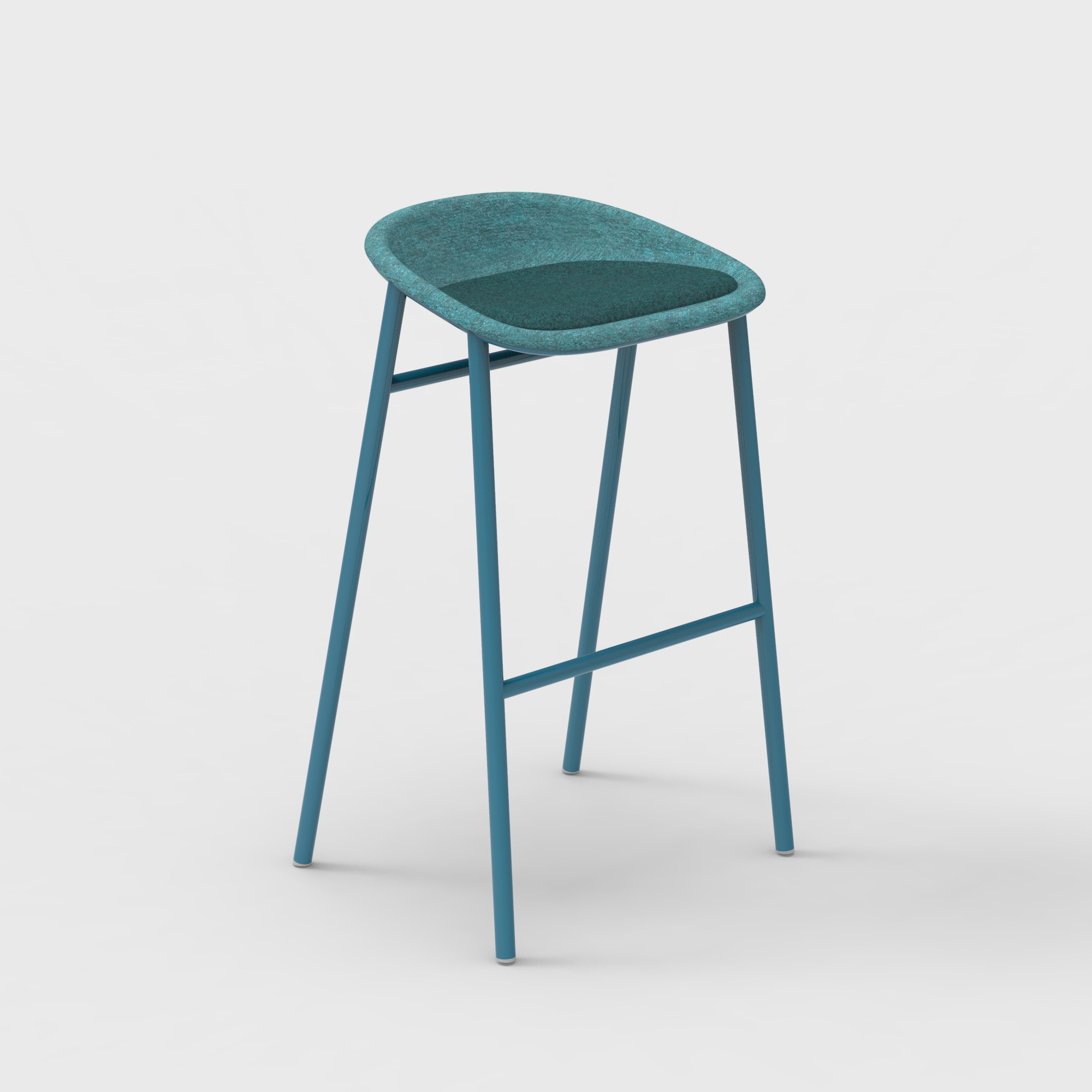 LJ 3 PET Felt Bar Stool Upholstered