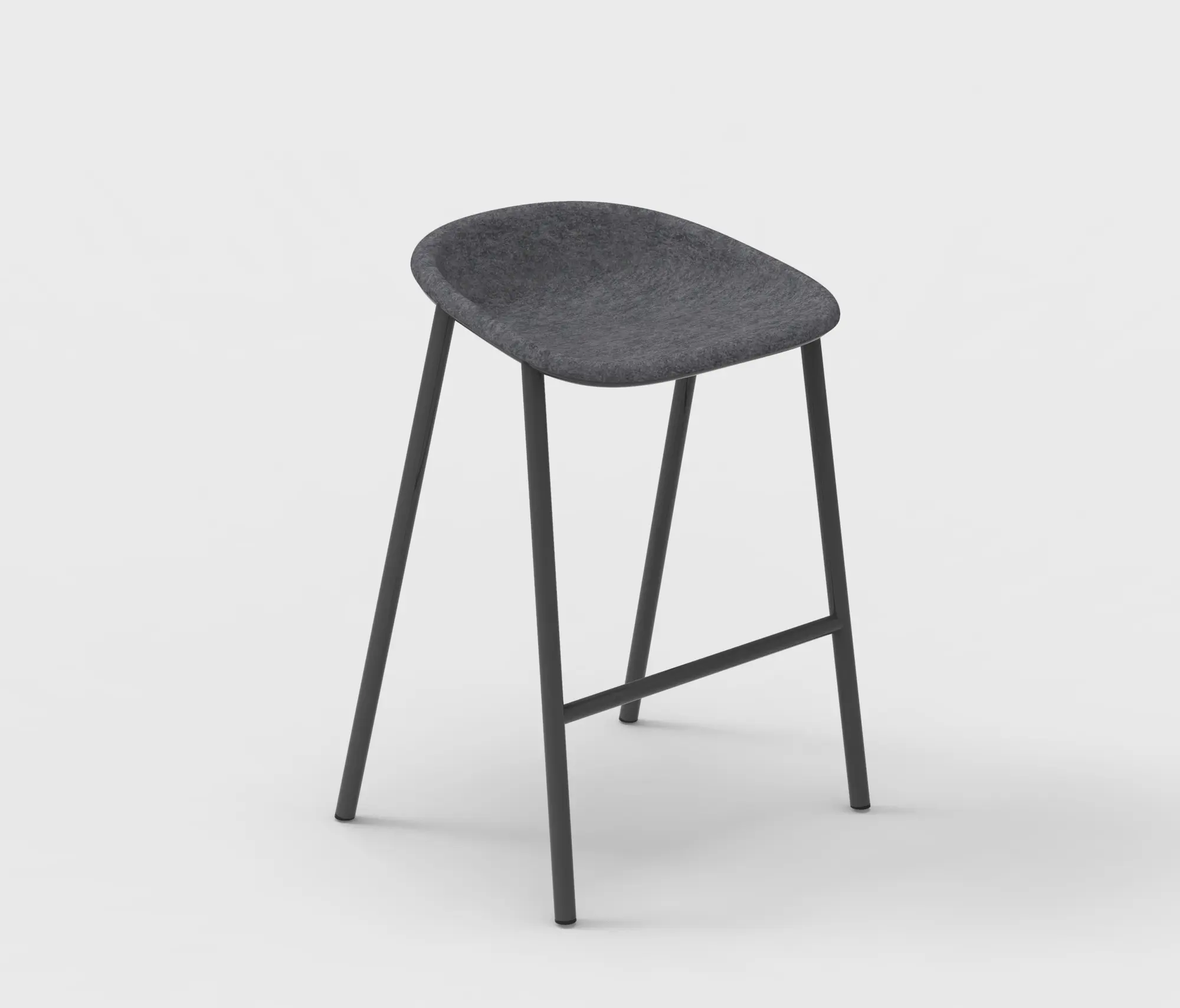 De Vorm - LJ 4 PET Felt Counter Stool