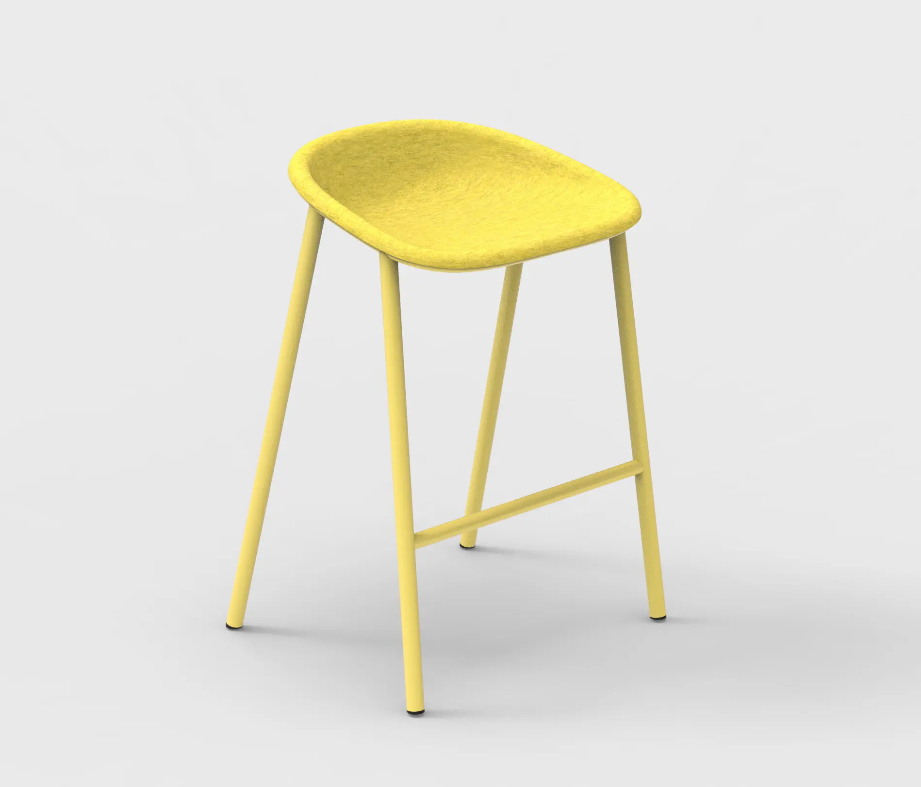 De Vorm - LJ 4 PET Felt Counter Stool