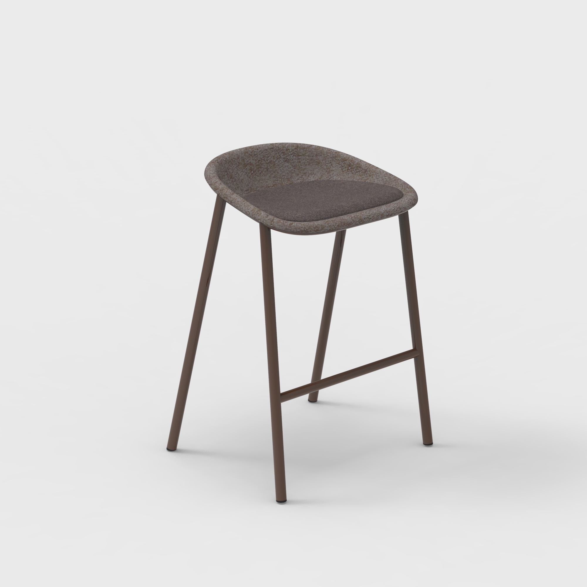 LJ 4 PET Felt Counter Stool Upholstered