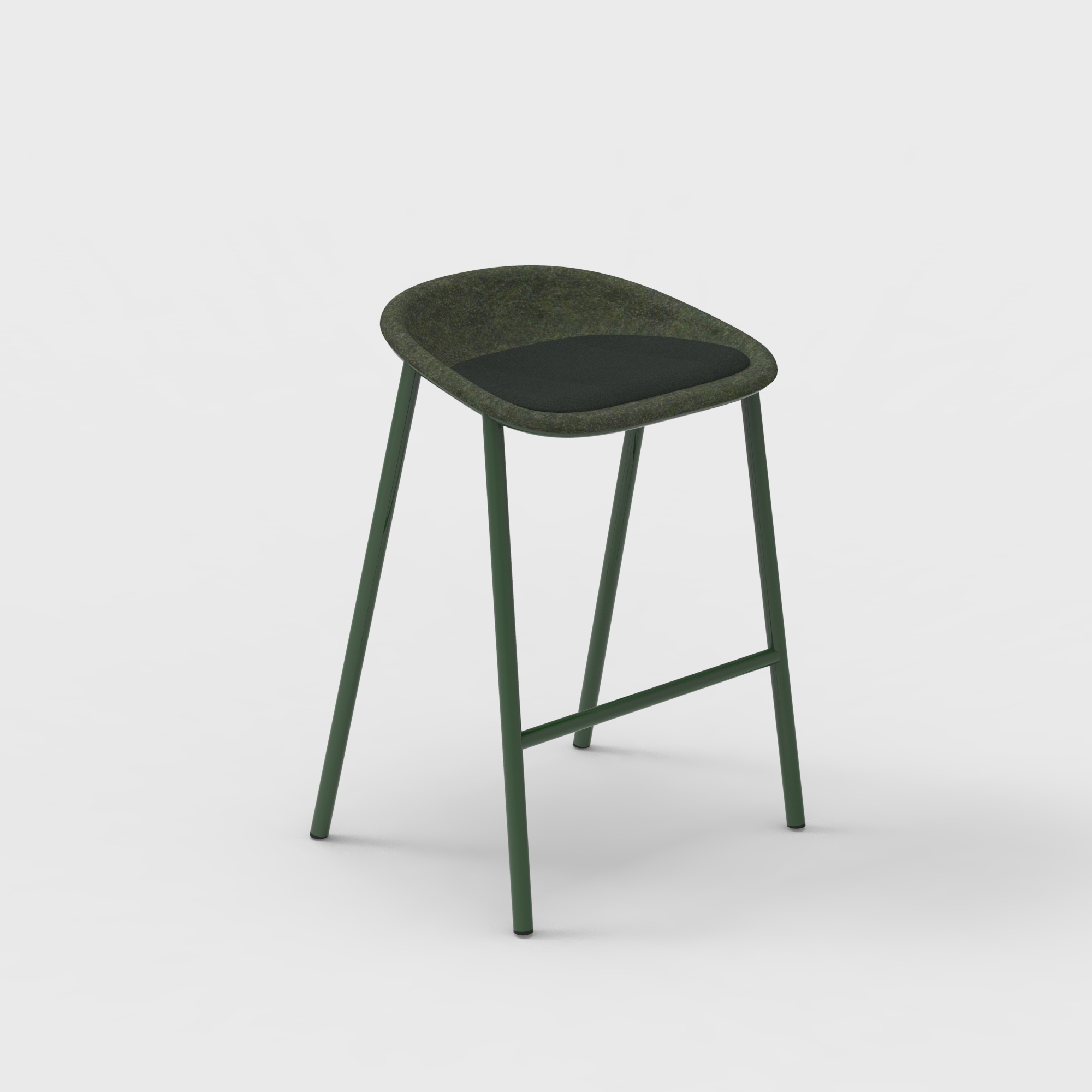 LJ 4 PET Felt Counter Stool Upholstered