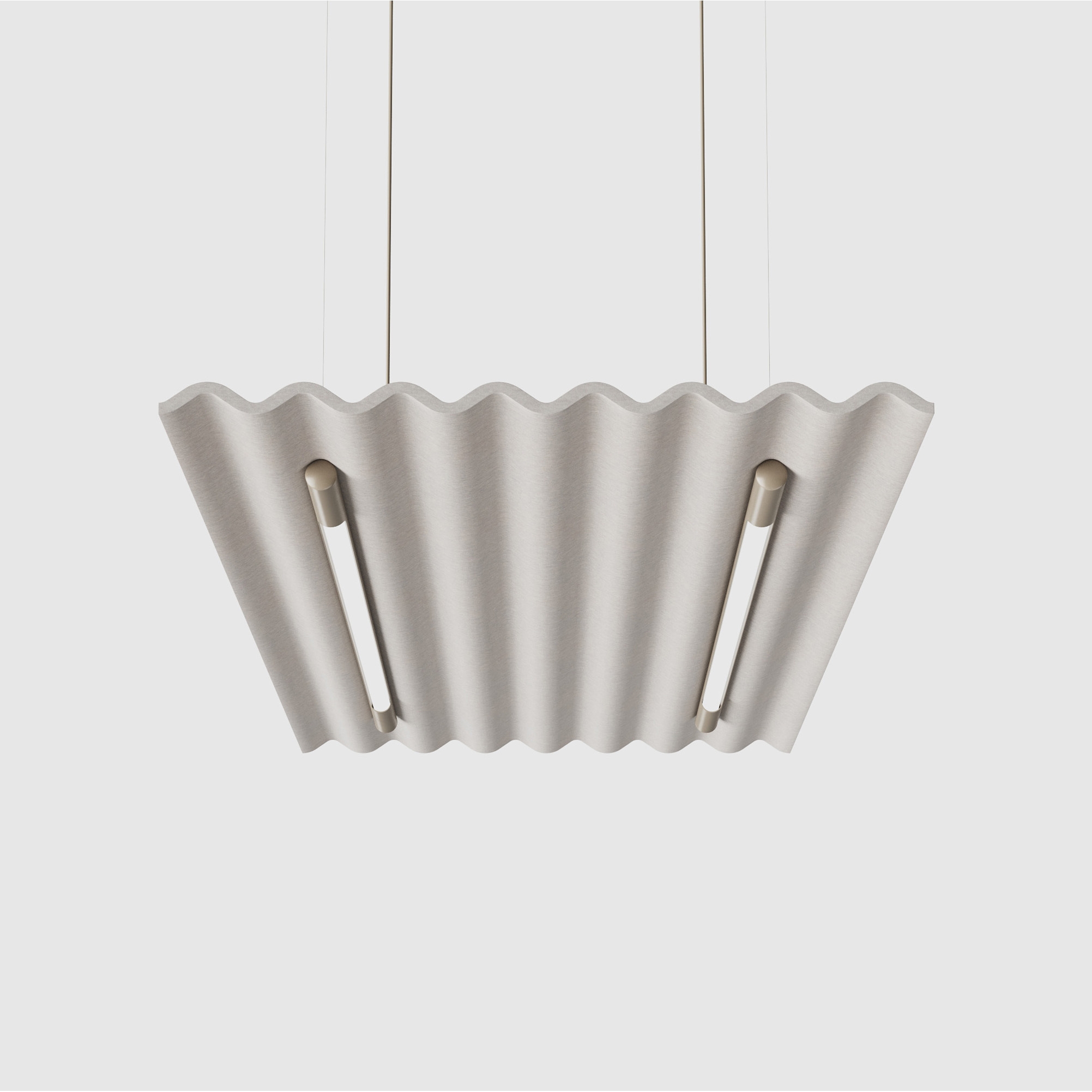 Display product Mute Flow Floating Lamp PET Felt Acoustic Panel from manufacturer De Vorm