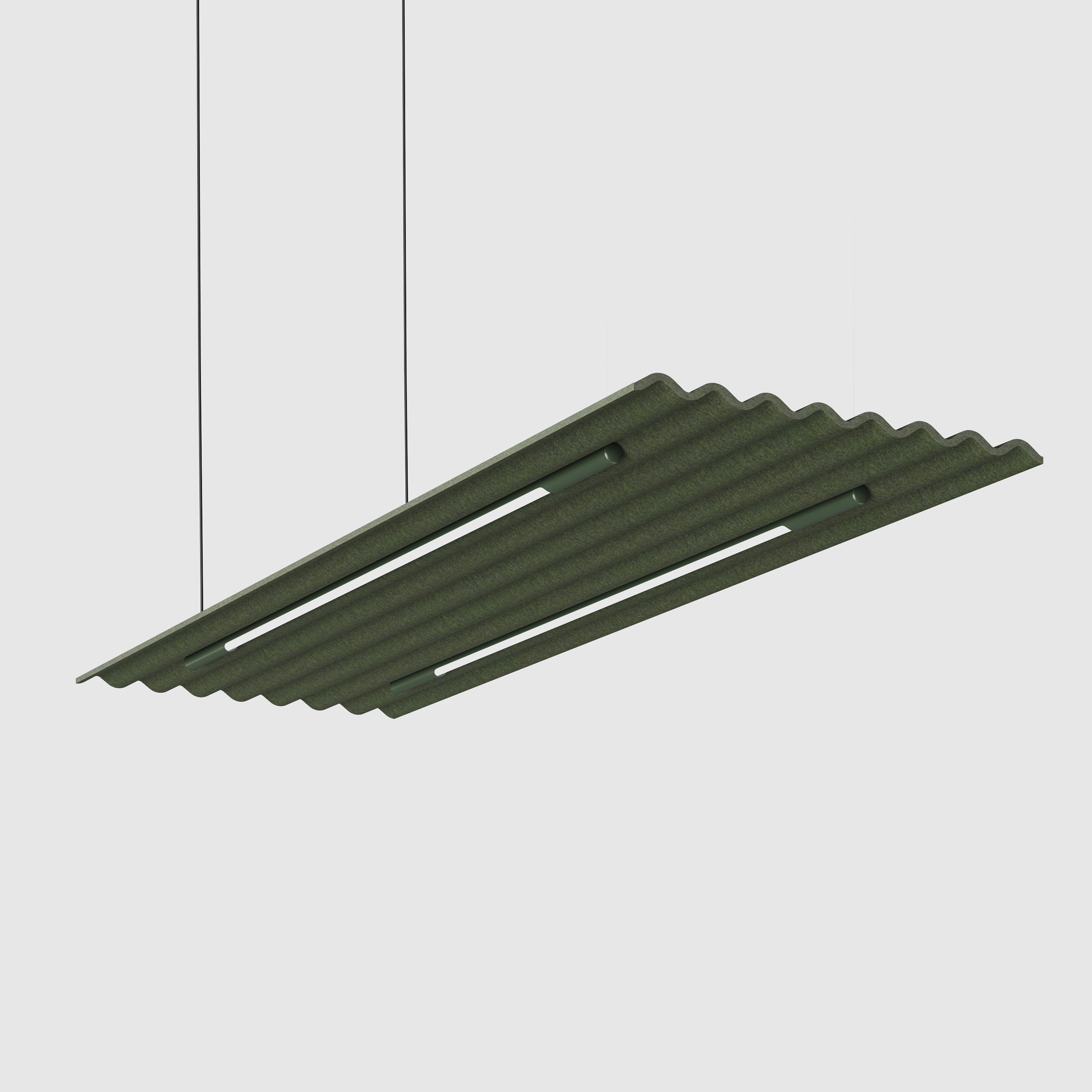 Mute Flow Floating Lamp PET Felt Acoustic Panel