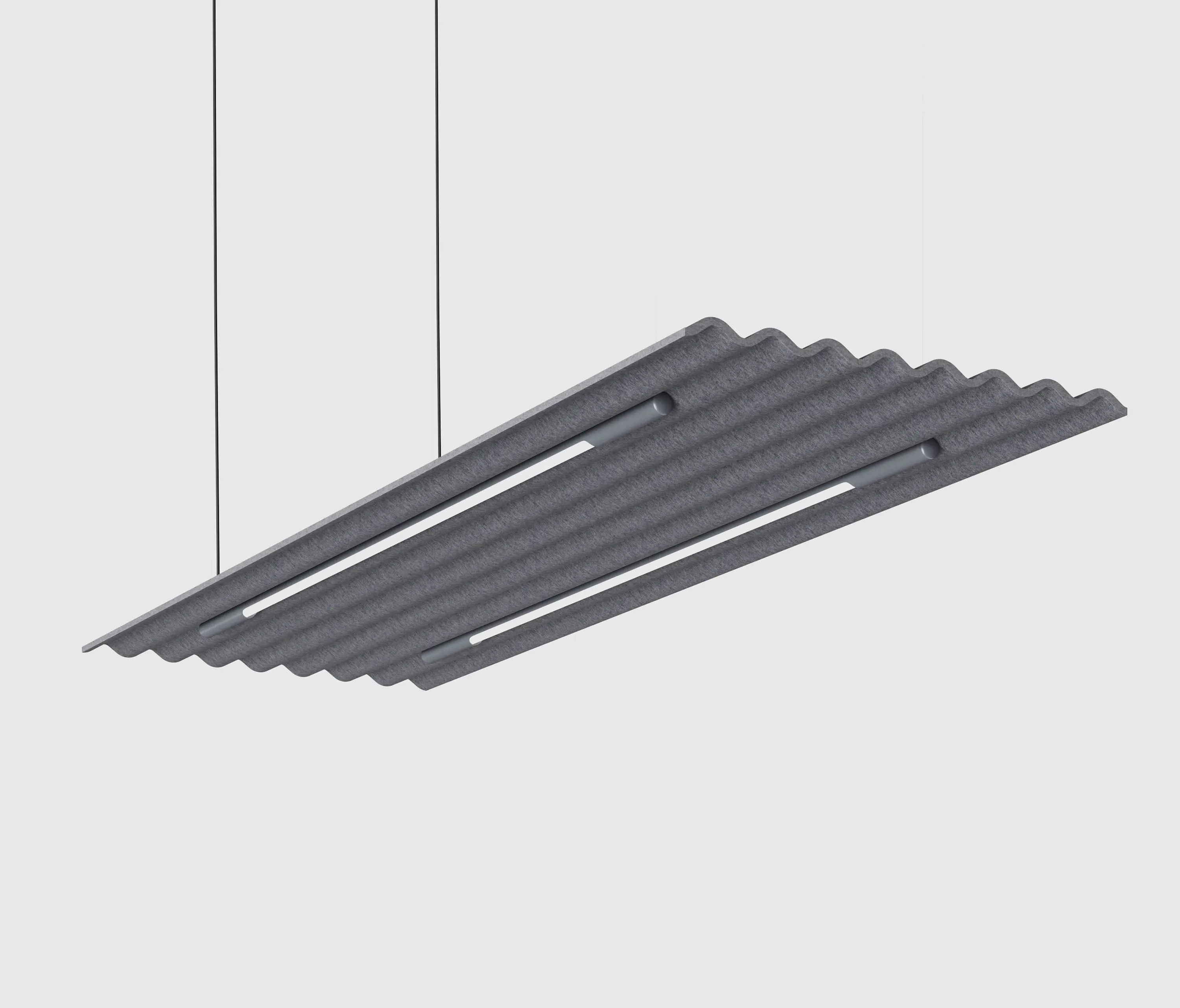 De Vorm - Mute Flow Floating Lamp PET Felt Acoustic Panel