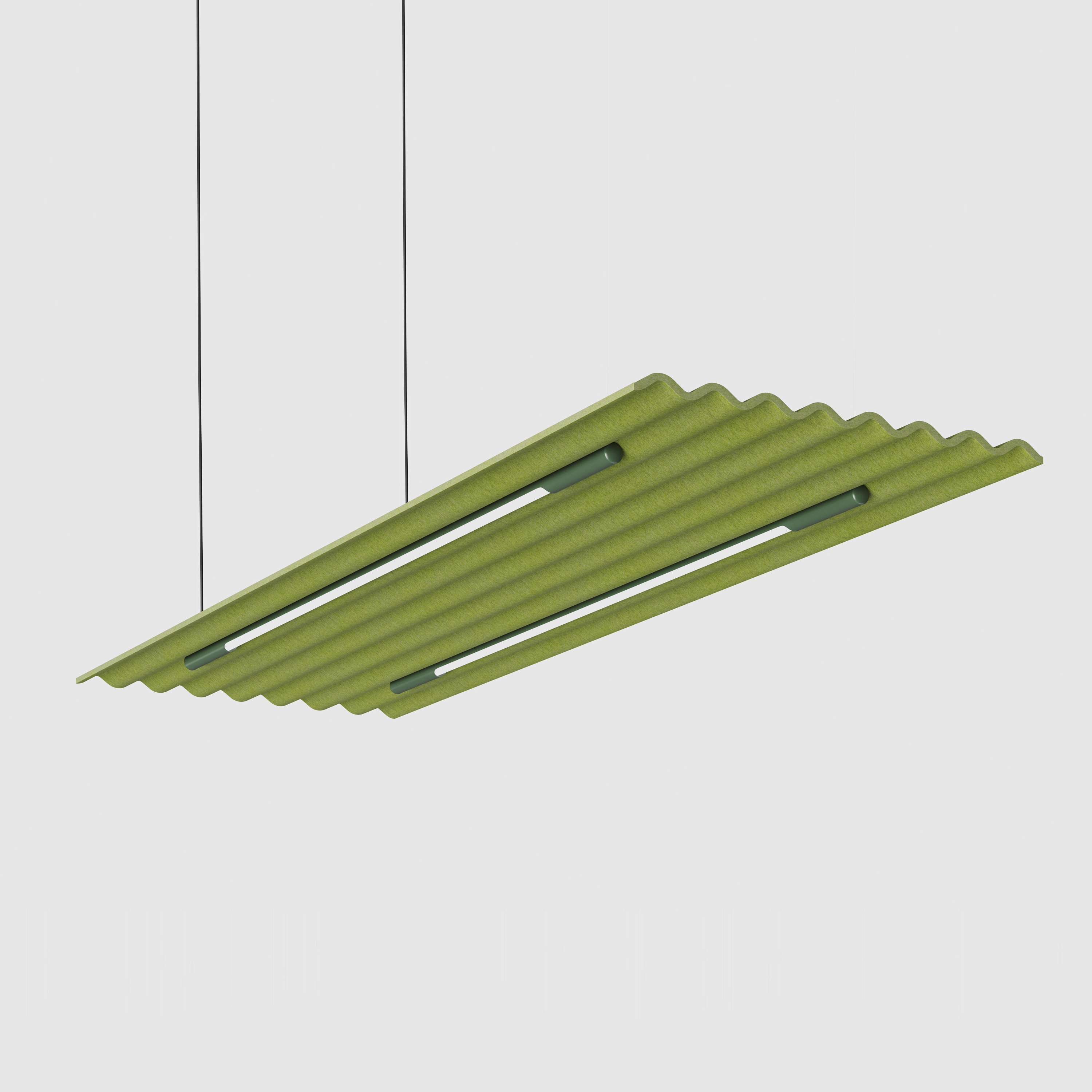 Mute Flow Floating Lamp PET Felt Acoustic Panel