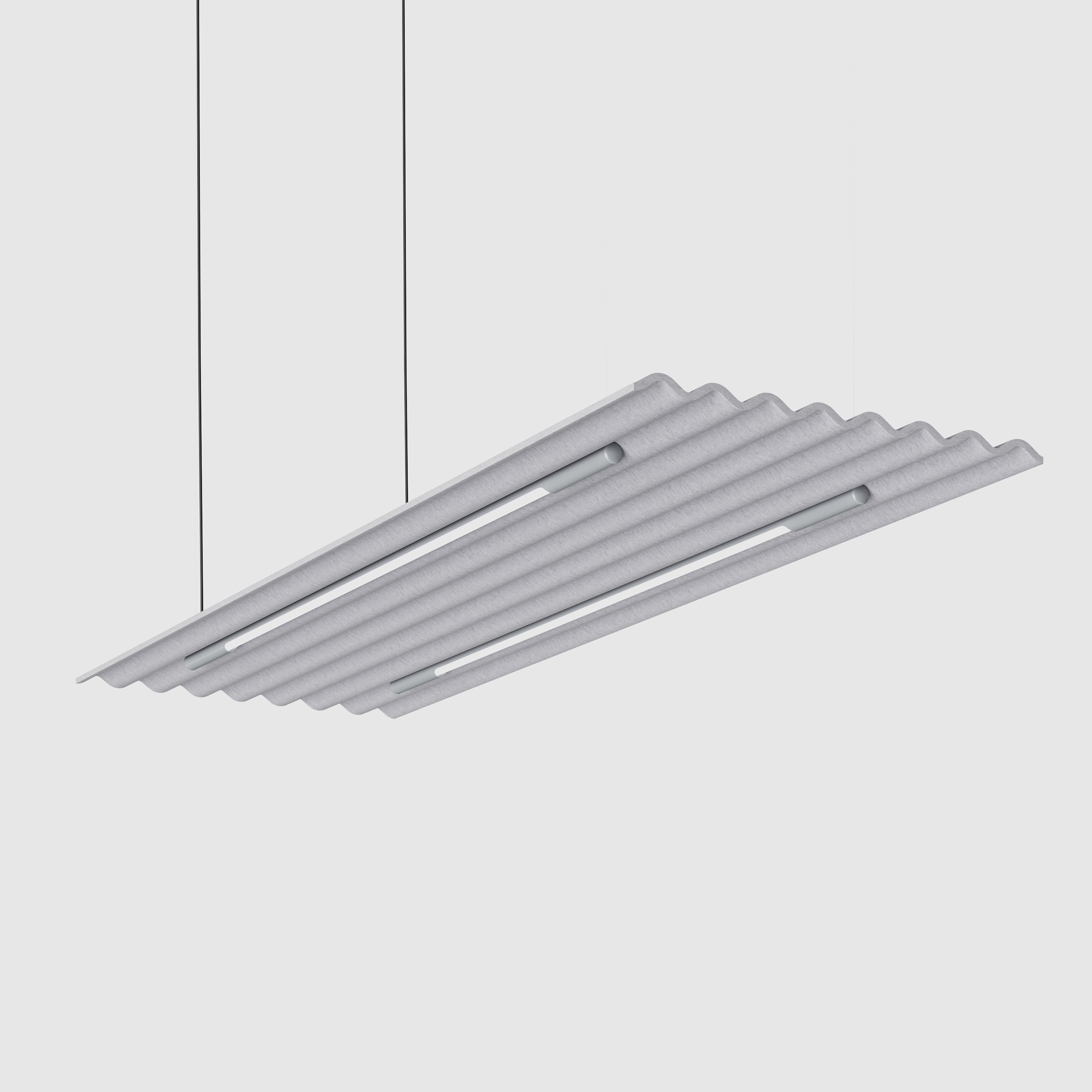 Mute Flow Floating Lamp PET Felt Acoustic Panel