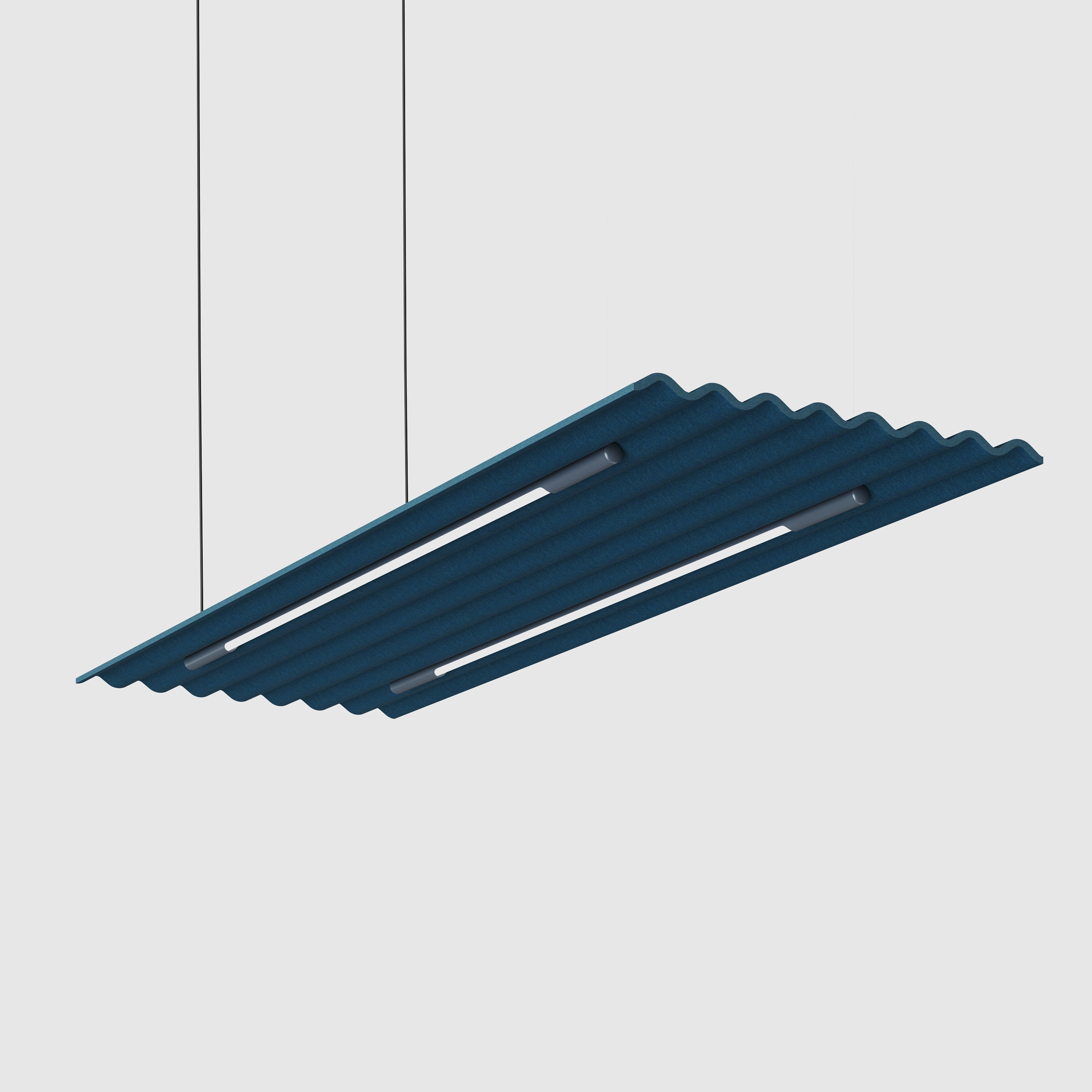 Mute Flow Floating Lamp PET Felt Acoustic Panel