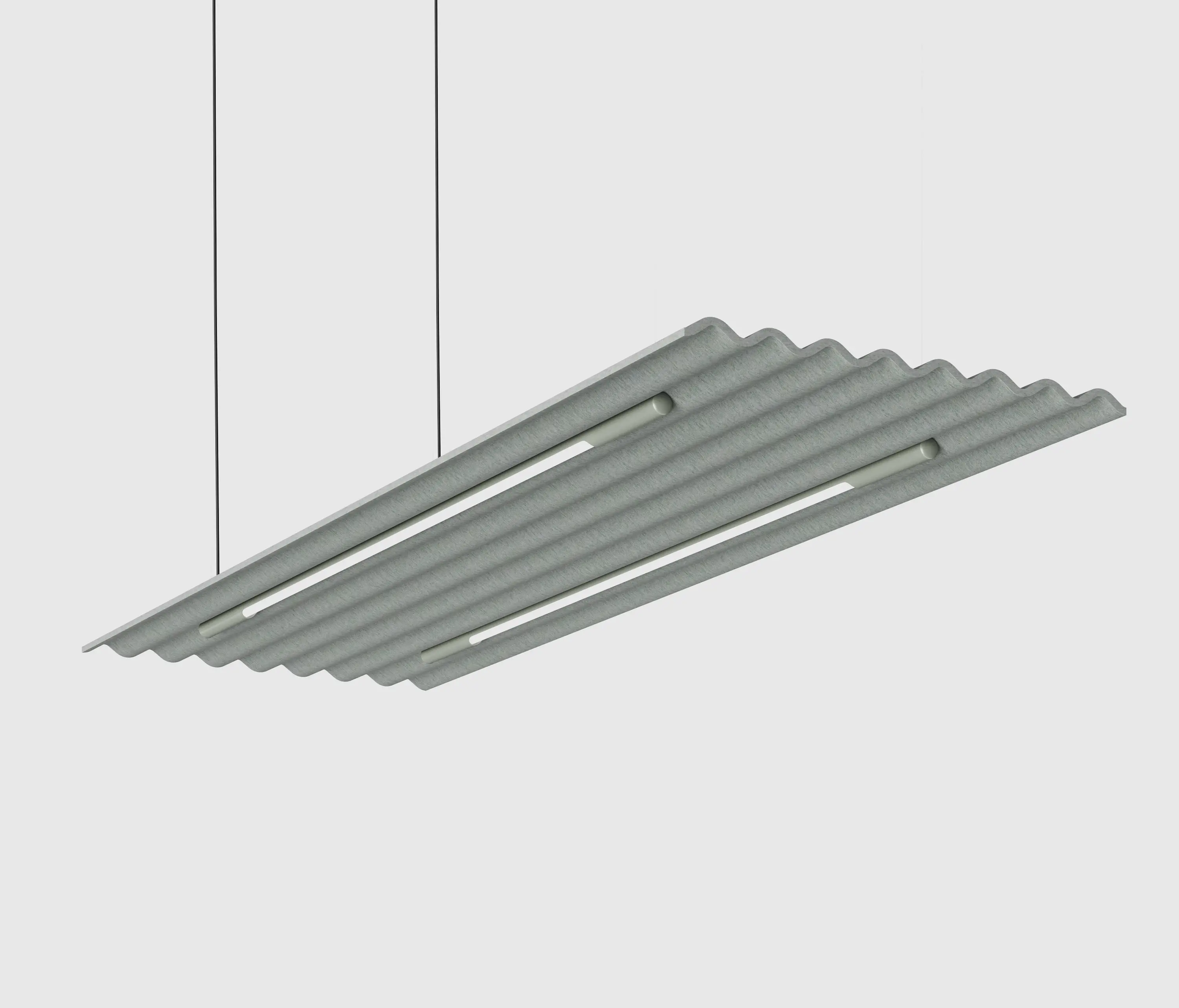 De Vorm - Mute Flow Floating Lamp PET Felt Acoustic Panel