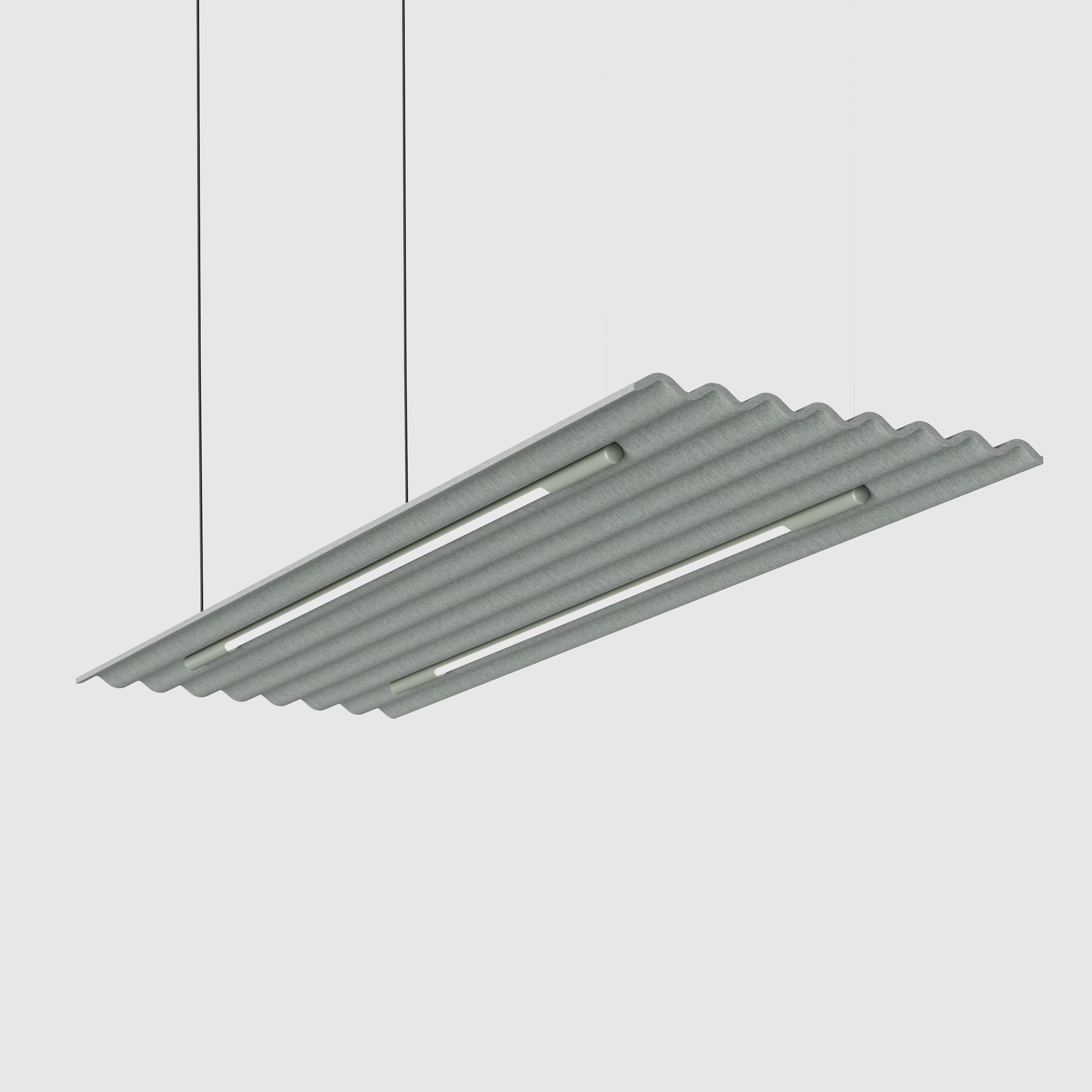 Mute Flow Floating Lamp PET Felt Acoustic Panel
