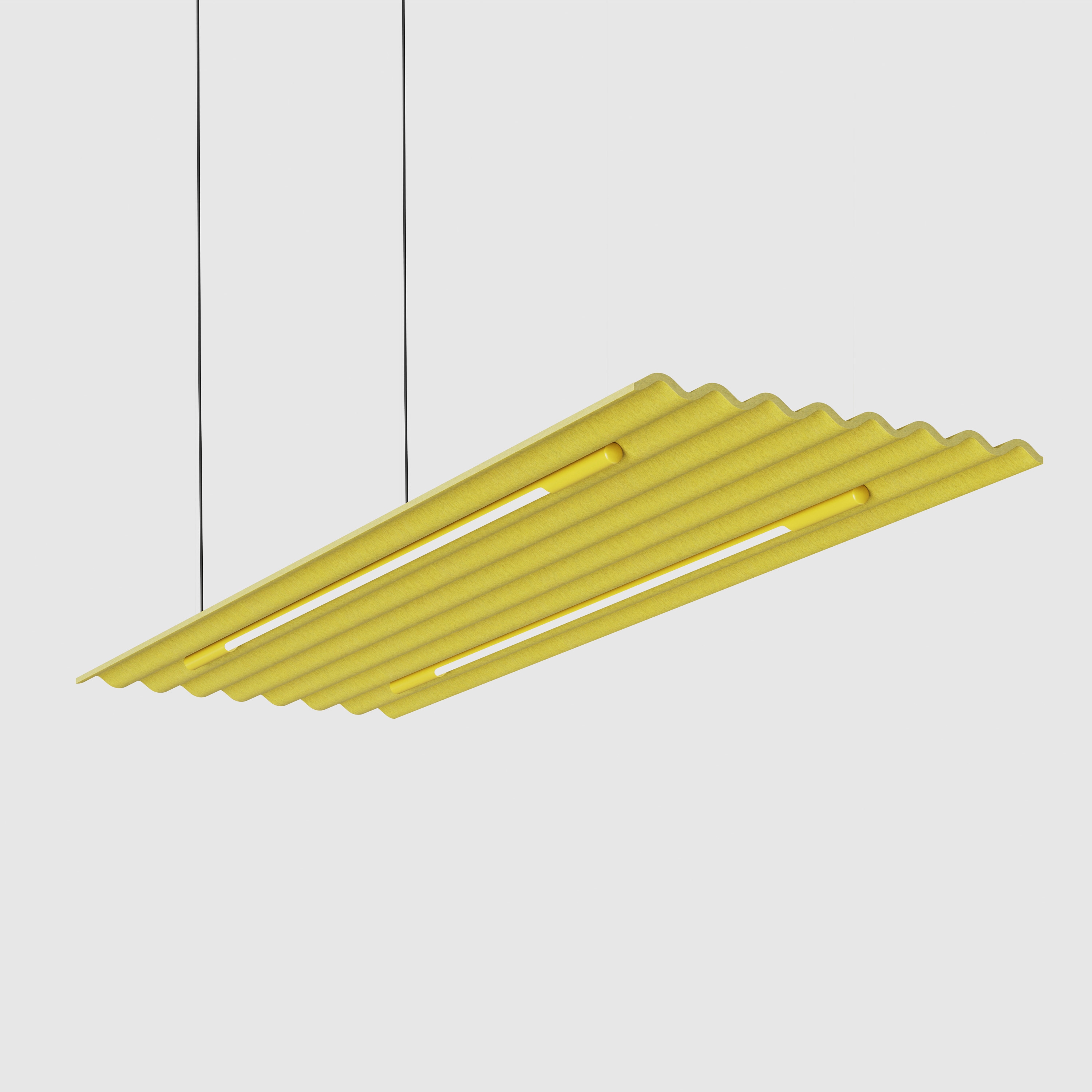 Mute Flow Floating Lamp PET Felt Acoustic Panel