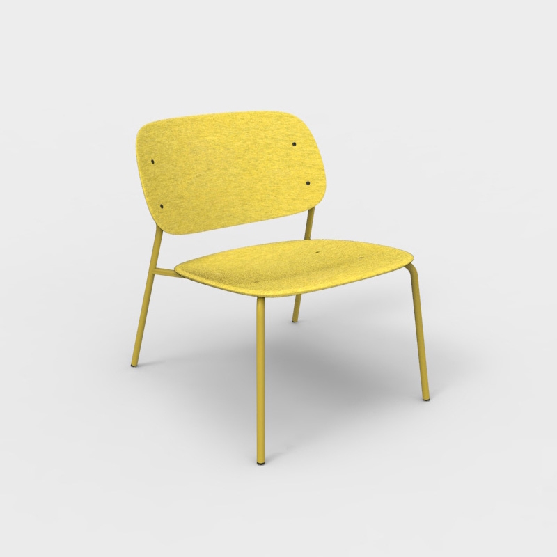 Display product Hale PET Felt Lounge Chair from manufacturer De Vorm