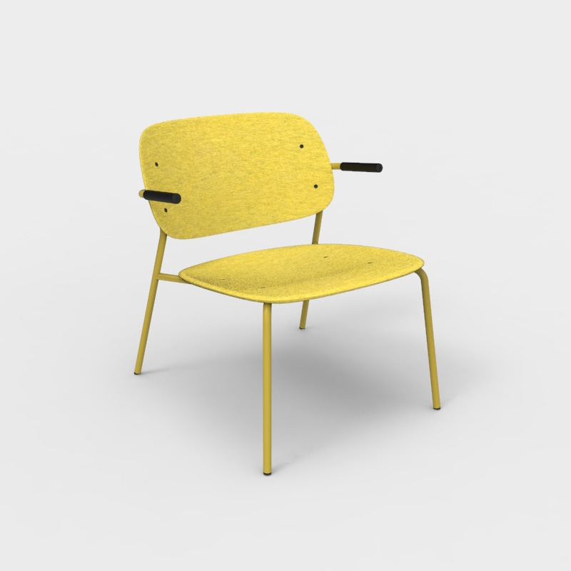 Hale PET Felt Lounge Chair Armrests