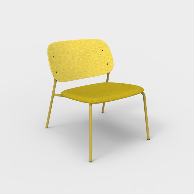 Hale PET Felt Lounge Chair Upholstered