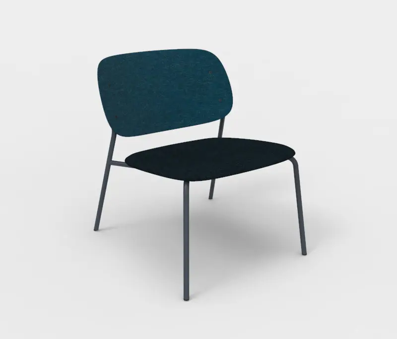 De Vorm - Hale PET Felt Lounge Chair Upholstered
