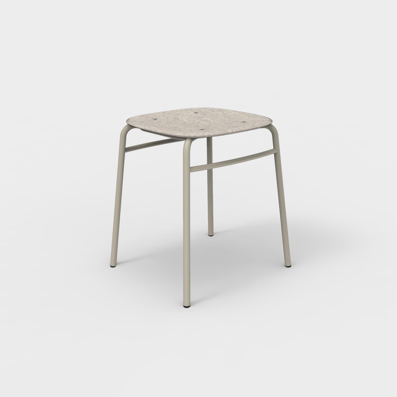 Display product Twist PET Felt Stack Stool from manufacturer De Vorm