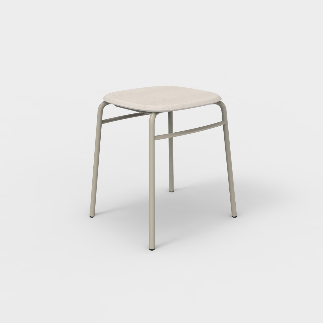 Twist PET Felt Stack Stool Uphostered