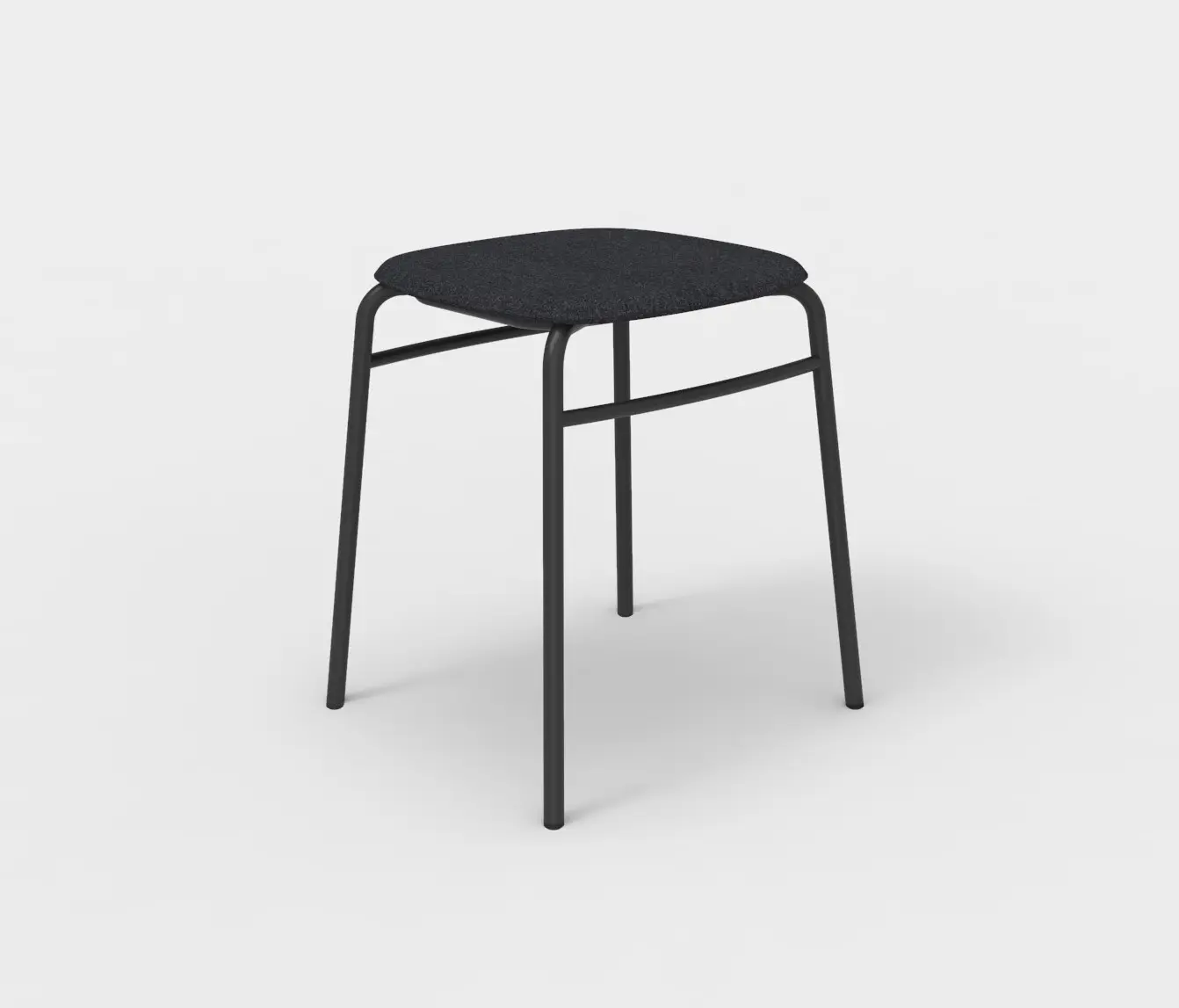 De Vorm - Twist PET Felt Stack Stool Uphostered