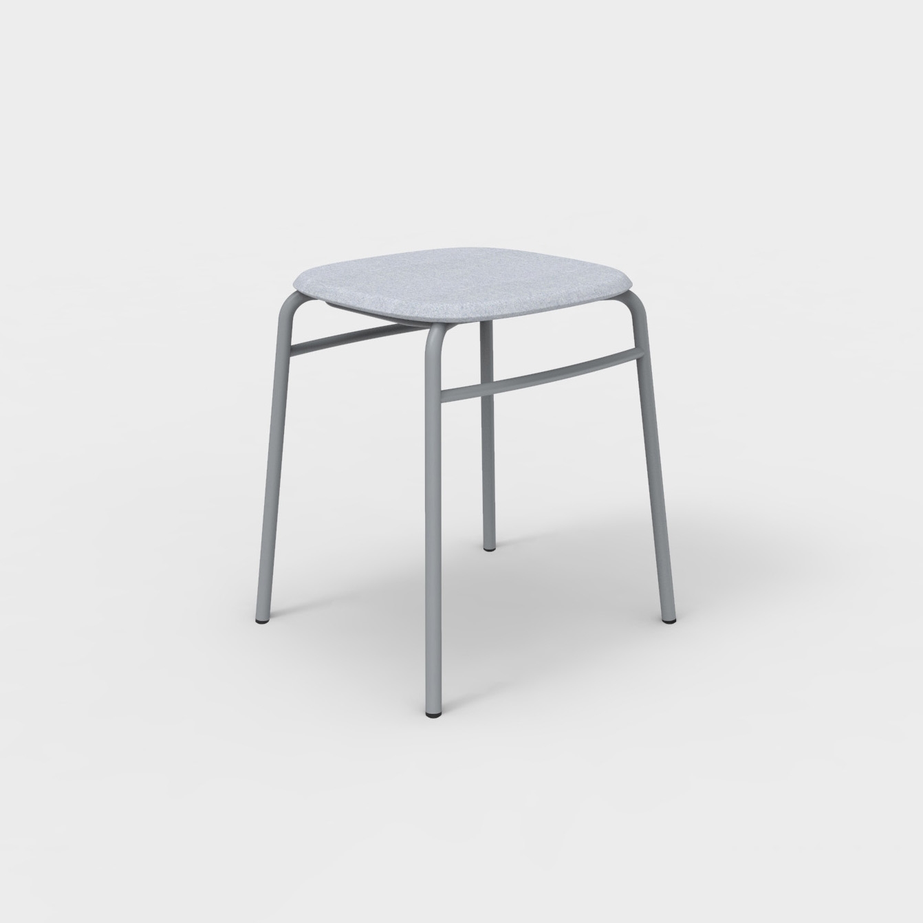 Twist PET Felt Stack Stool Uphostered