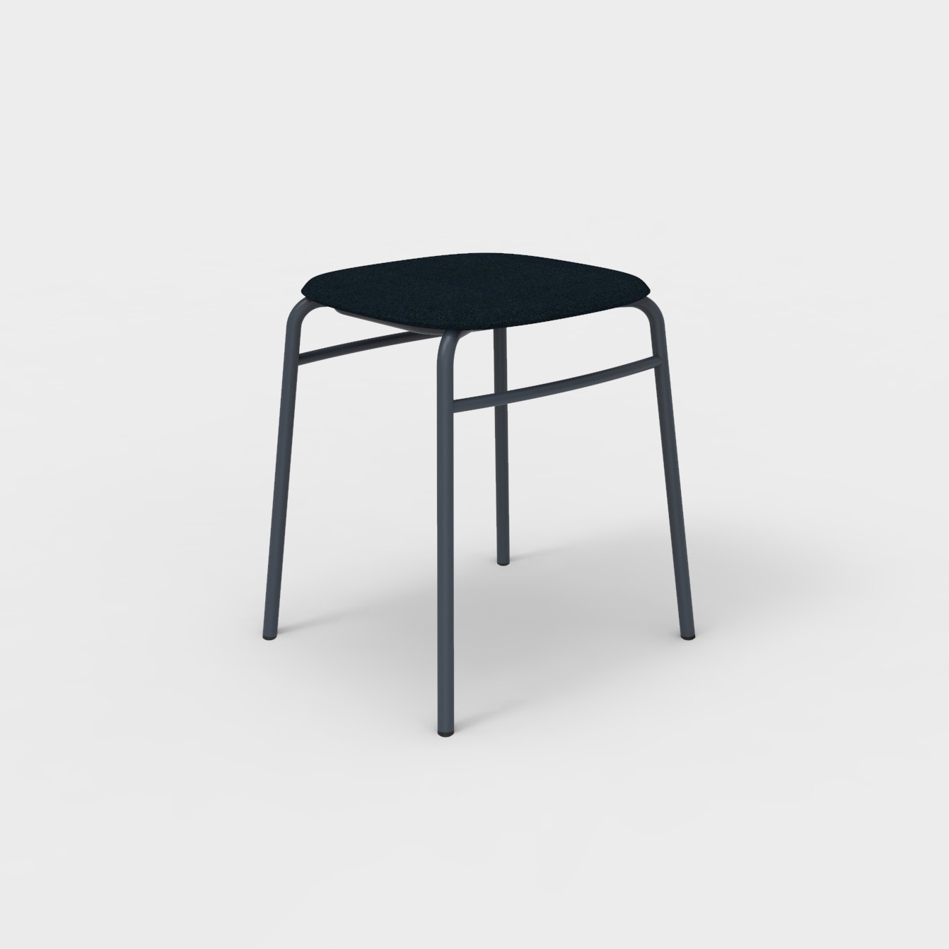 Twist PET Felt Stack Stool Uphostered