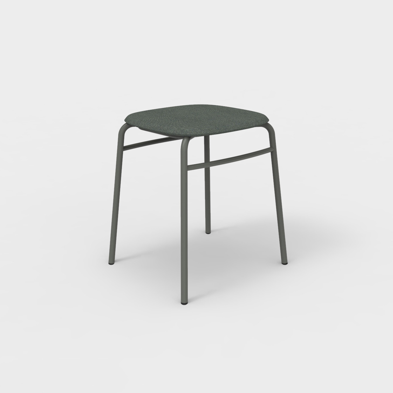 Display product Twist PET Felt Stack Stool Uphostered from manufacturer De Vorm