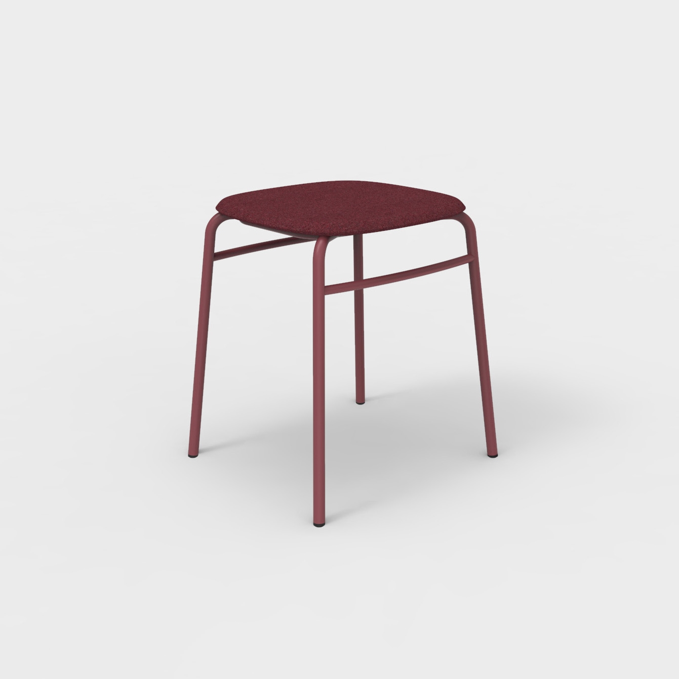 Display product Twist PET Felt Stack Stool Uphostered from manufacturer De Vorm