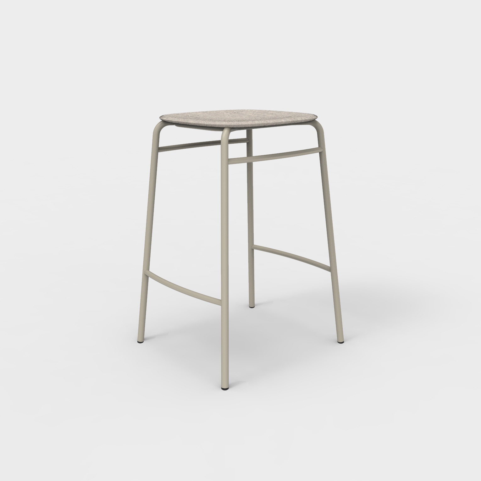 Twist PET Felt Counter Stool
