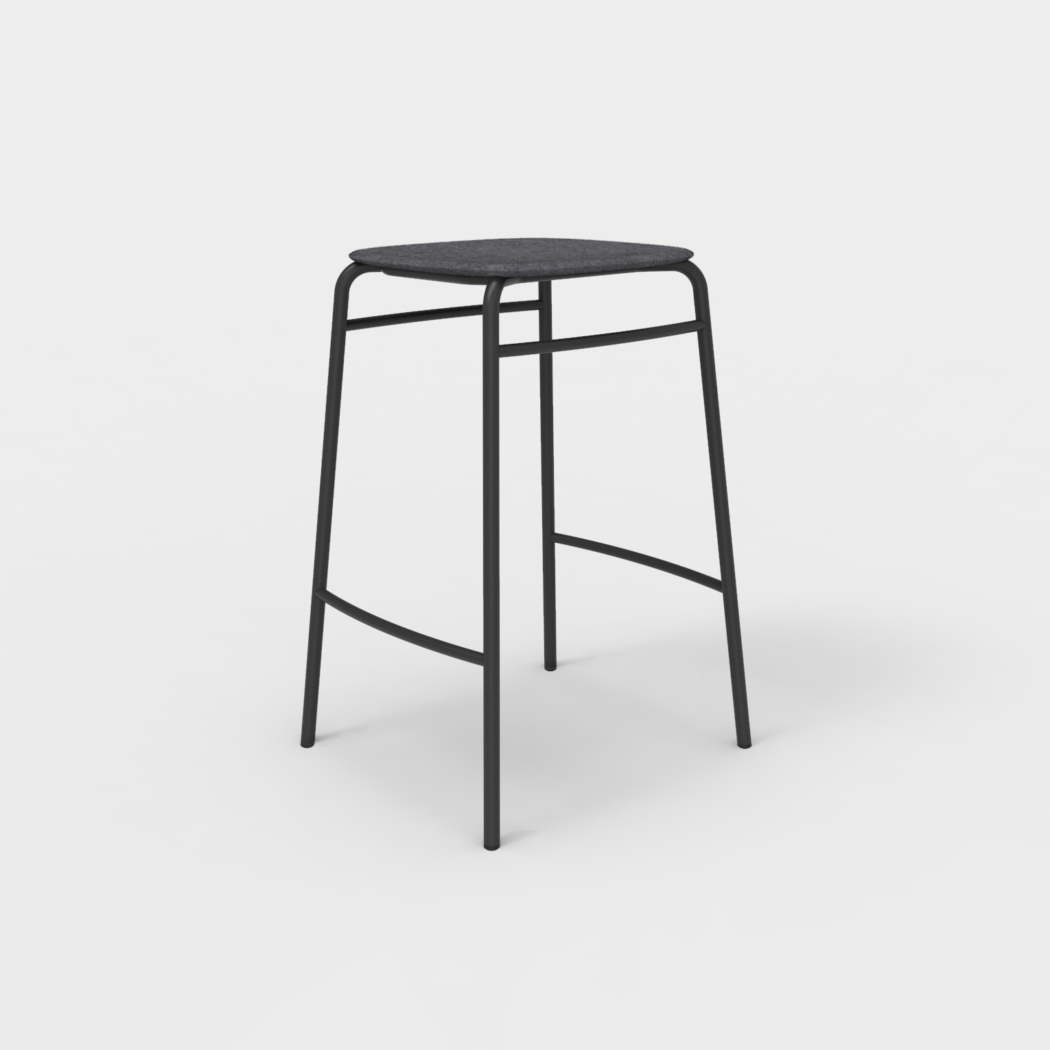 Twist PET Felt Counter Stool