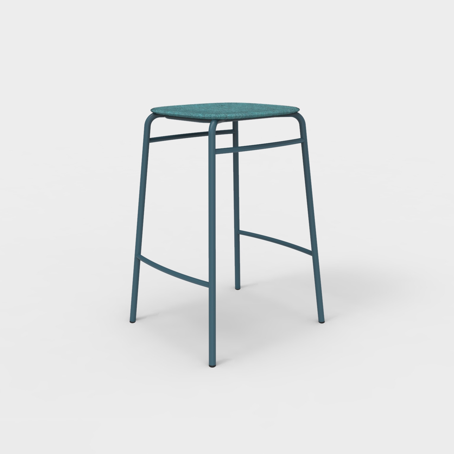 Display product Twist PET Felt Counter Stool from manufacturer De Vorm